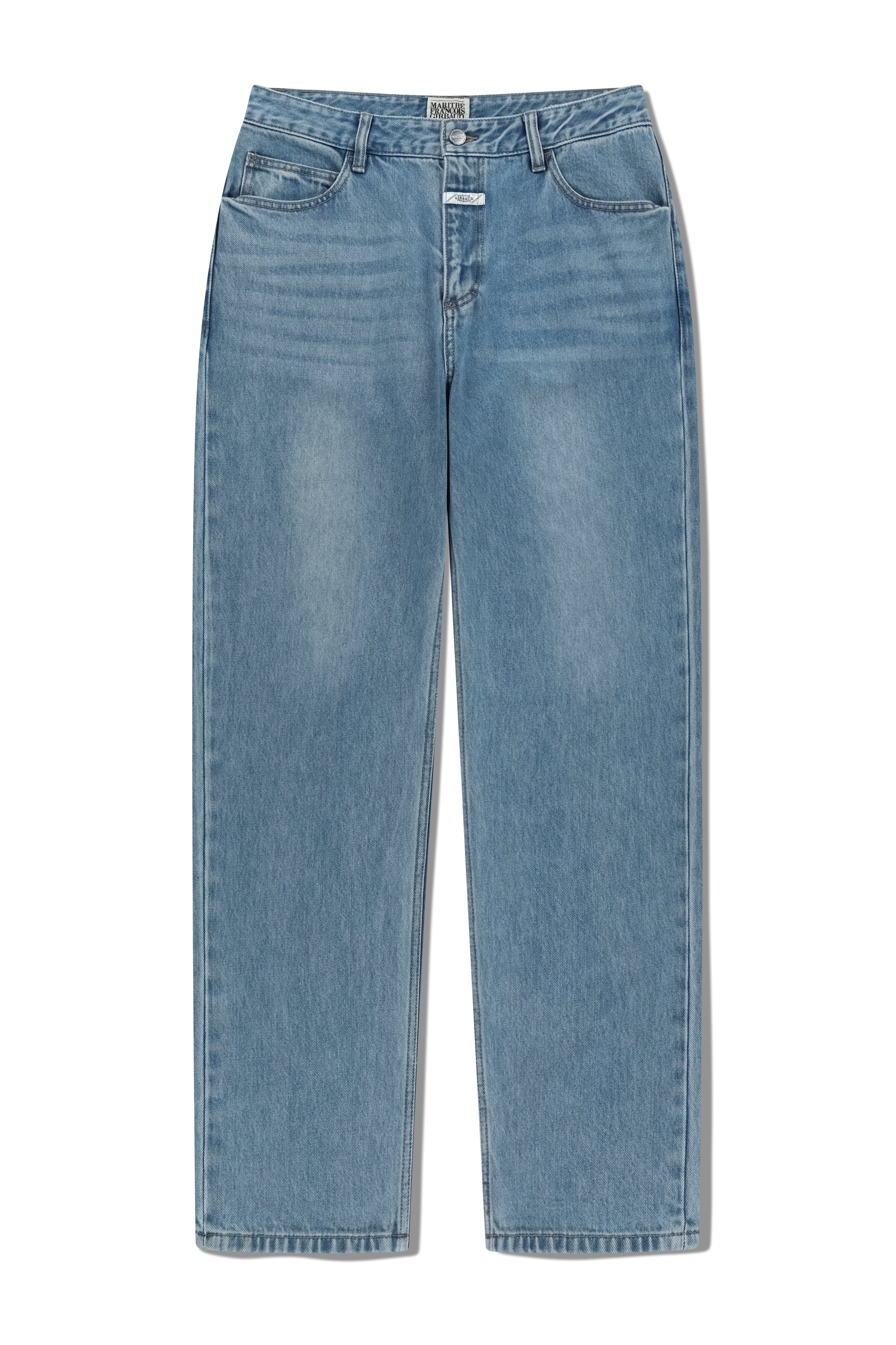 M Slim Straight Denim Pants Light Blue