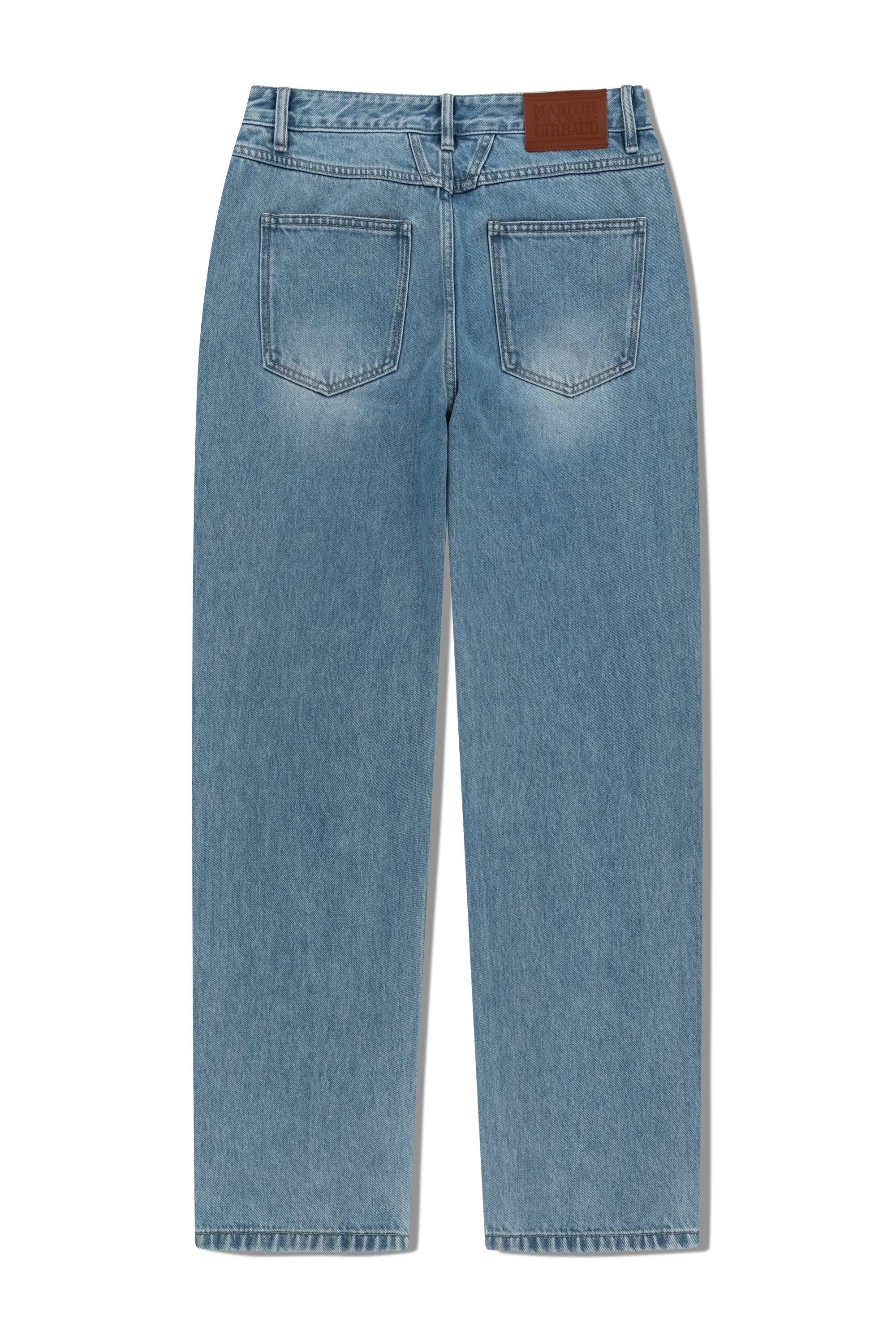 M Slim Straight Denim Pants Light Blue