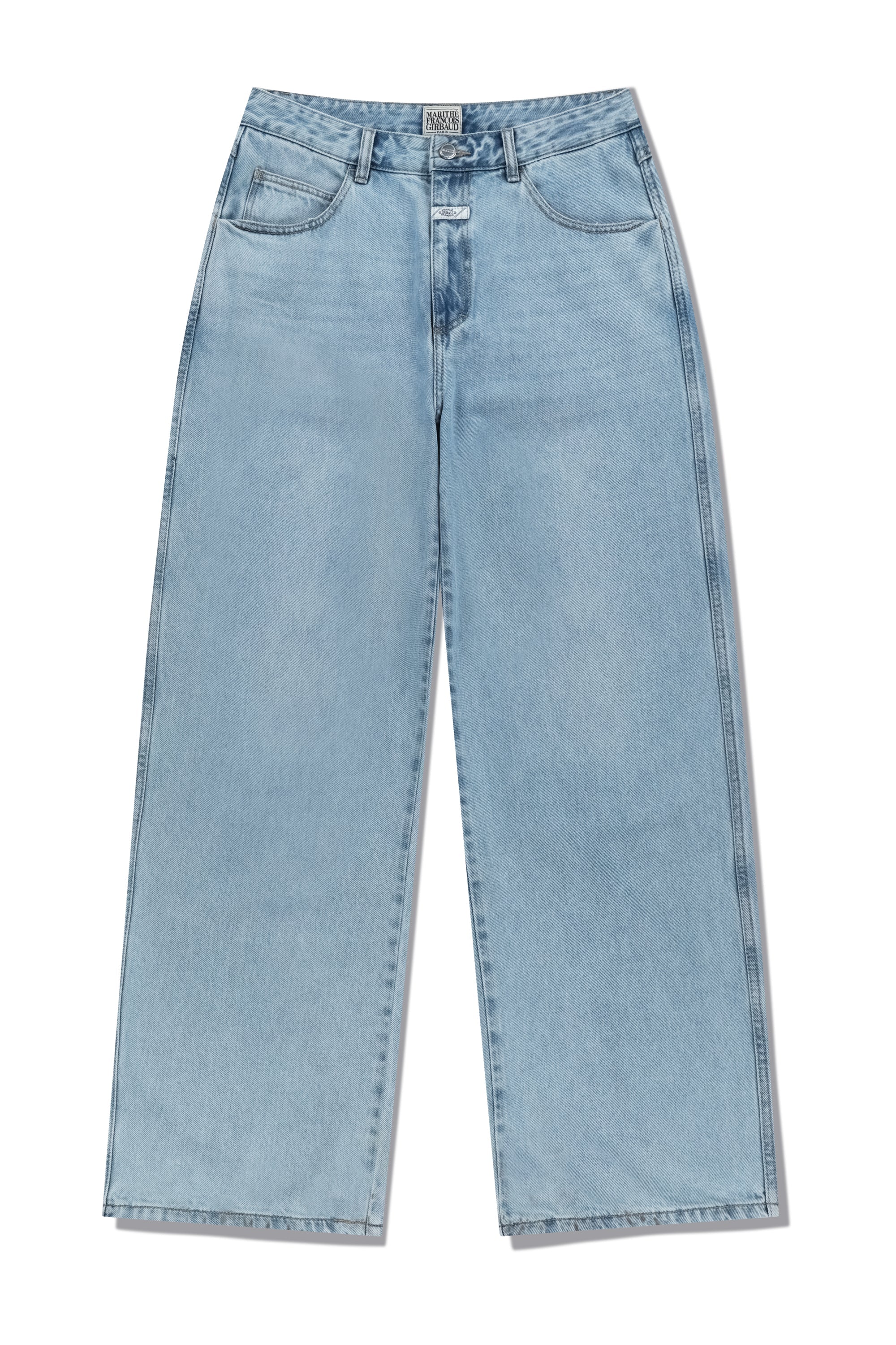 M High Straight Denim Pants Light Blue