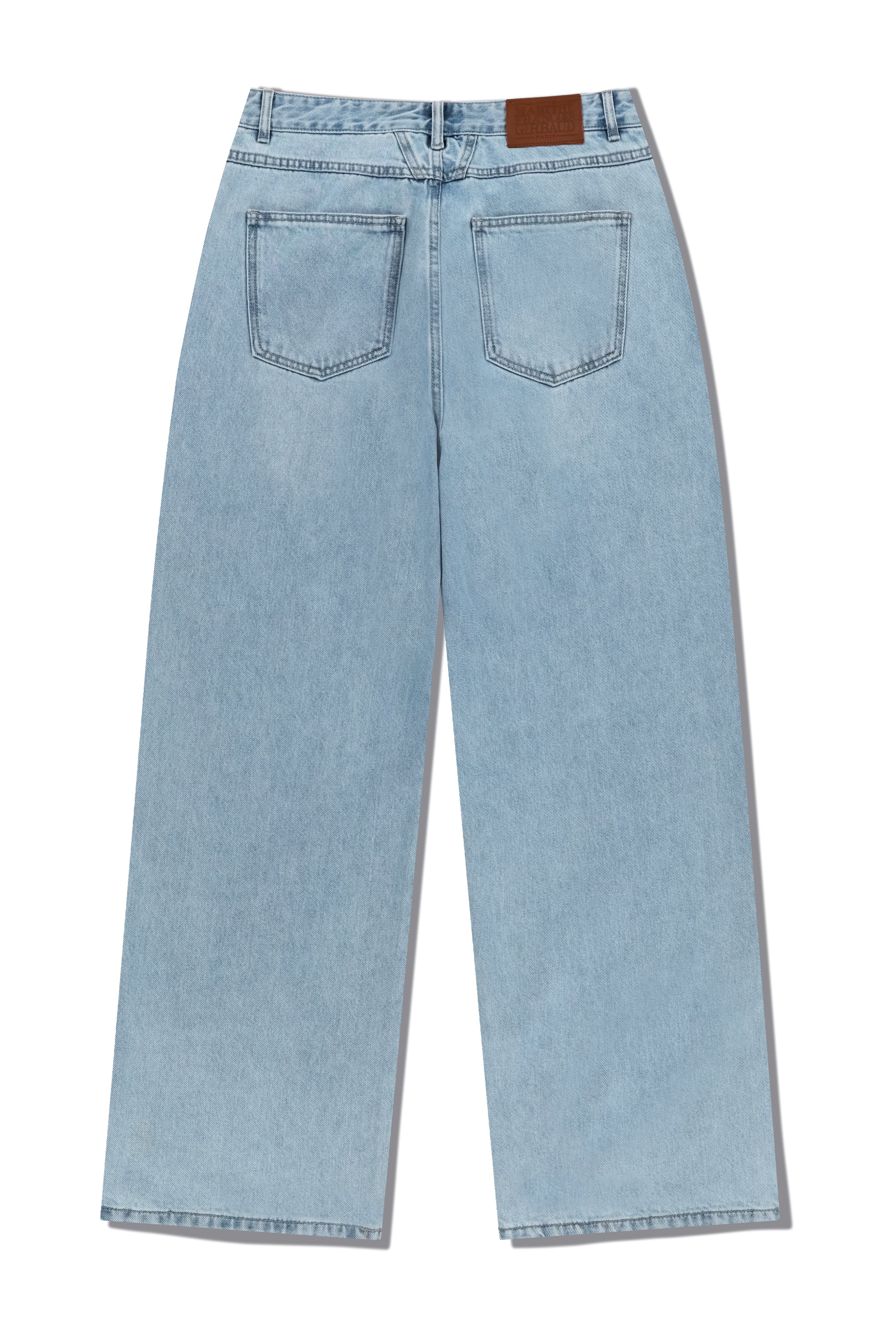 M High Straight Denim Pants Light Blue