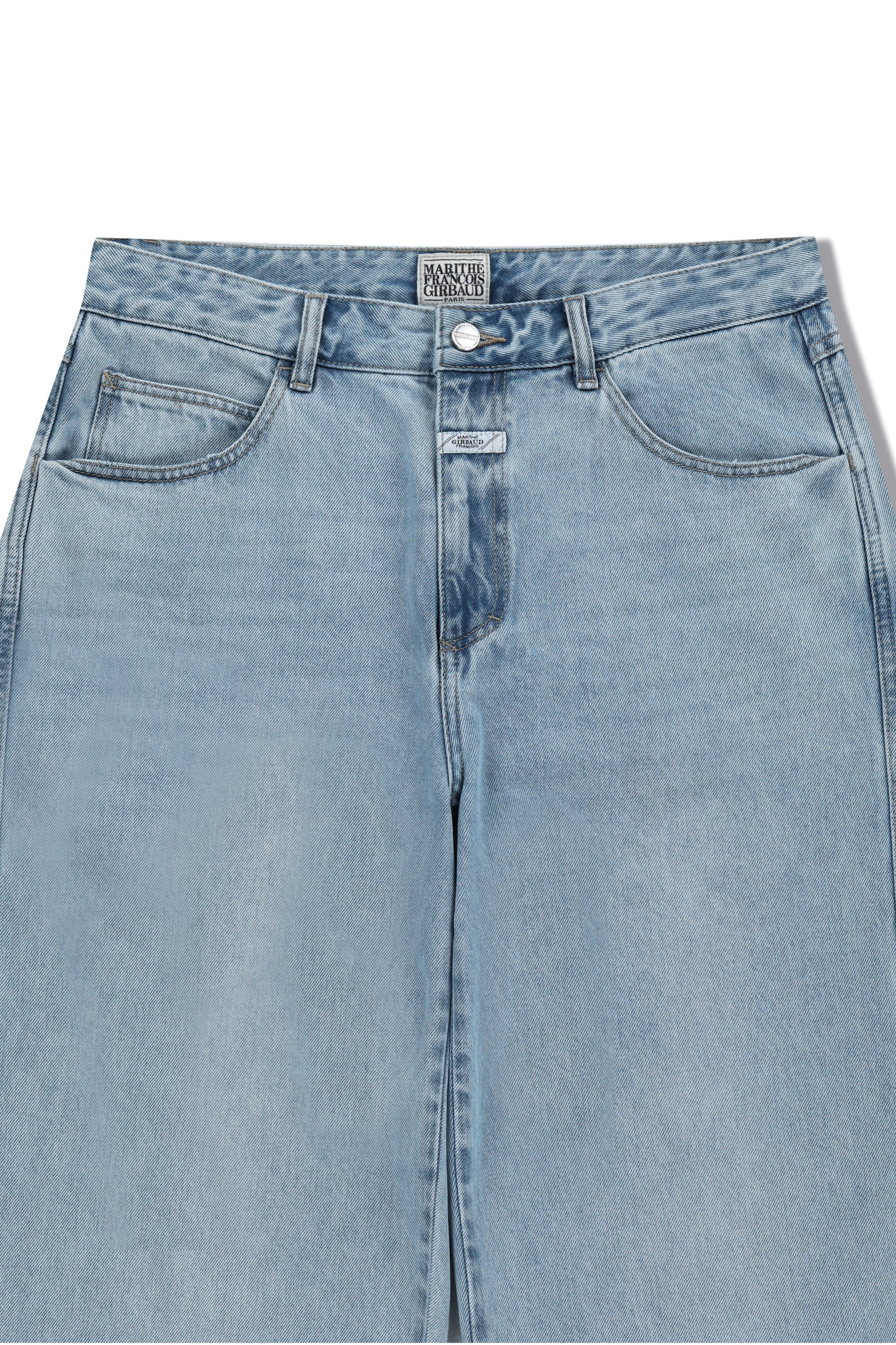M High Straight Denim Pants Light Blue