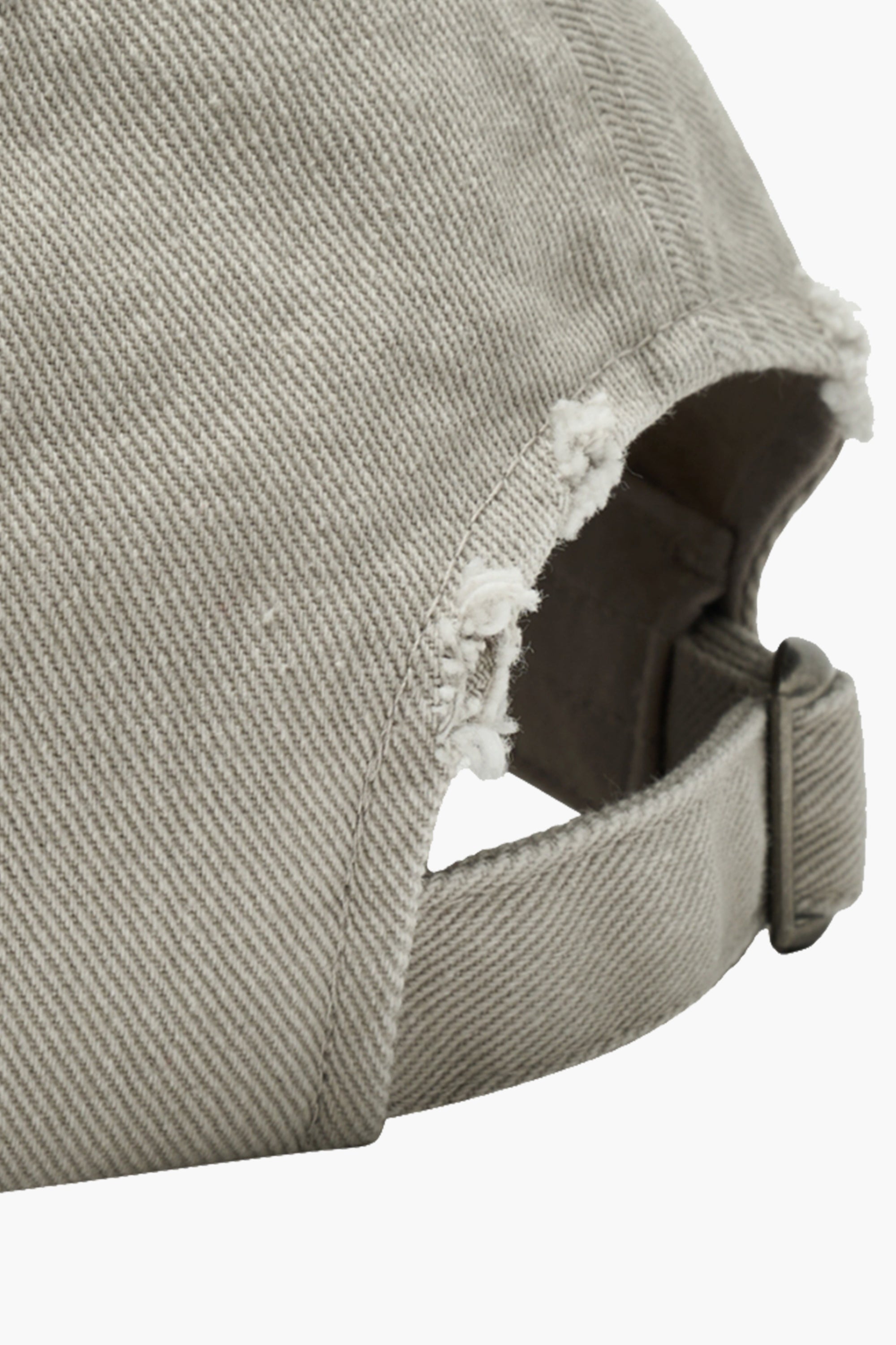 Classic Logo Damaged Overfit Cap Light Gray