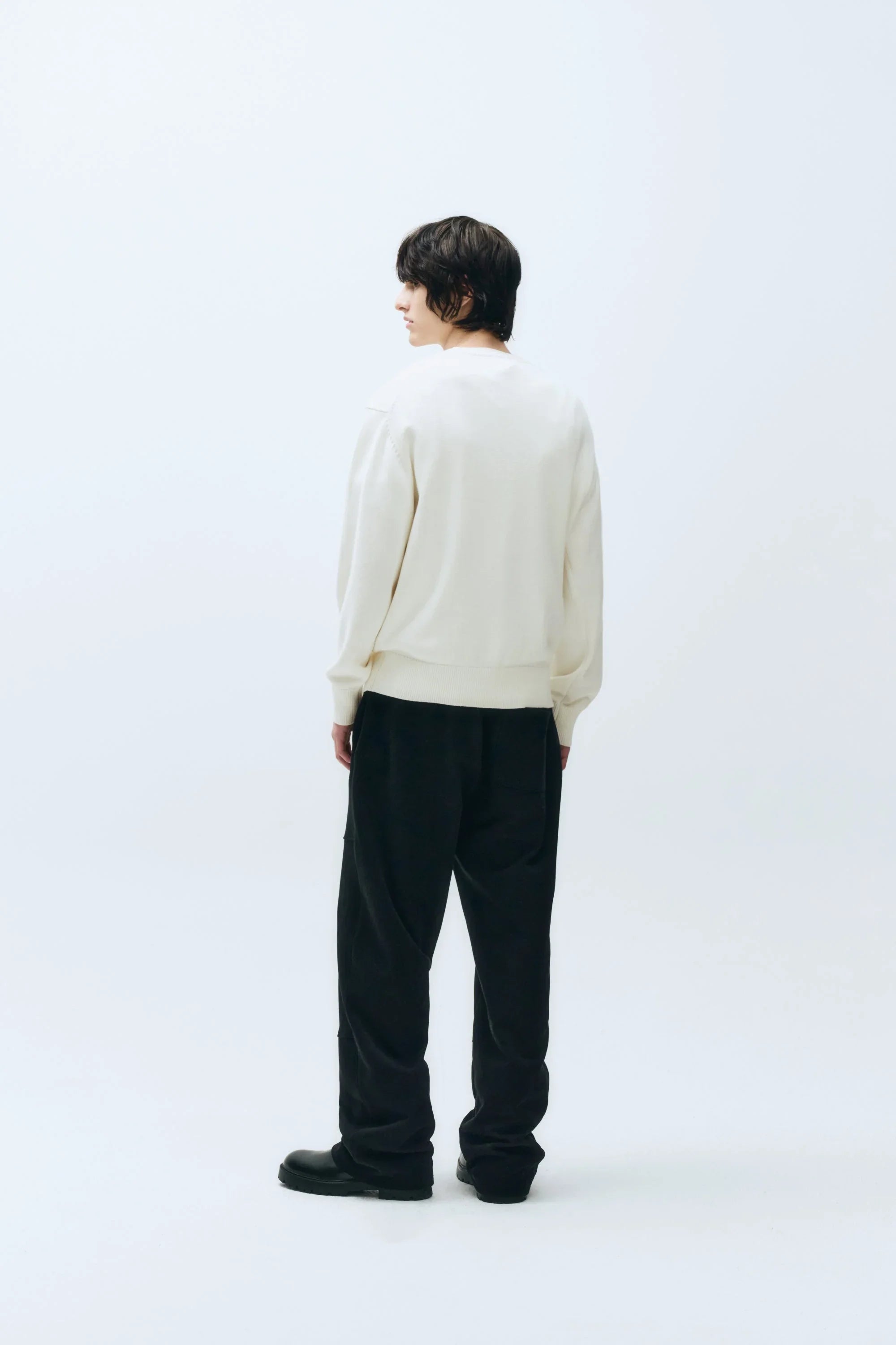 Classic Logo Knit Pullover Ivory