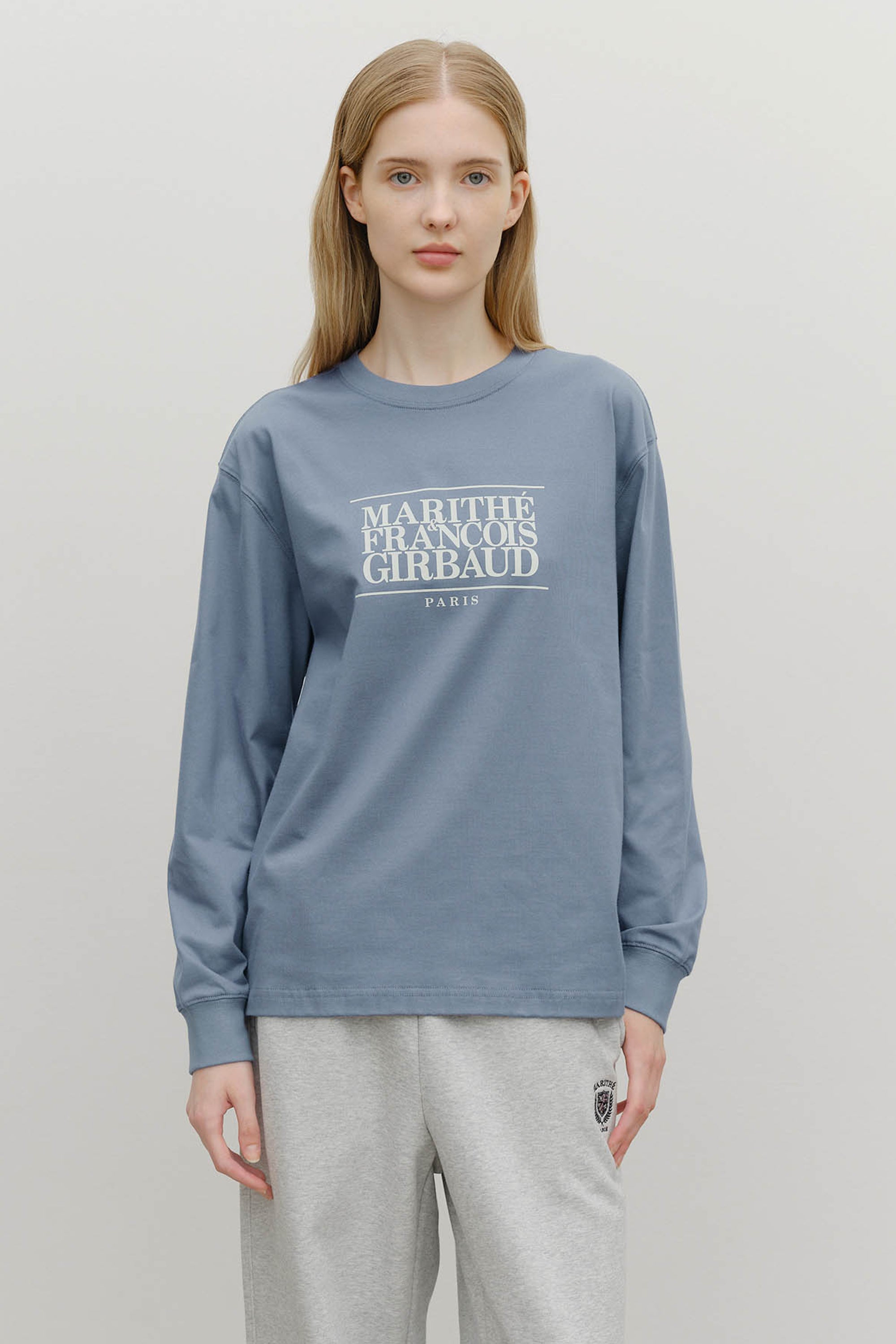 Classic Logo Long Sleeve Ash Blue