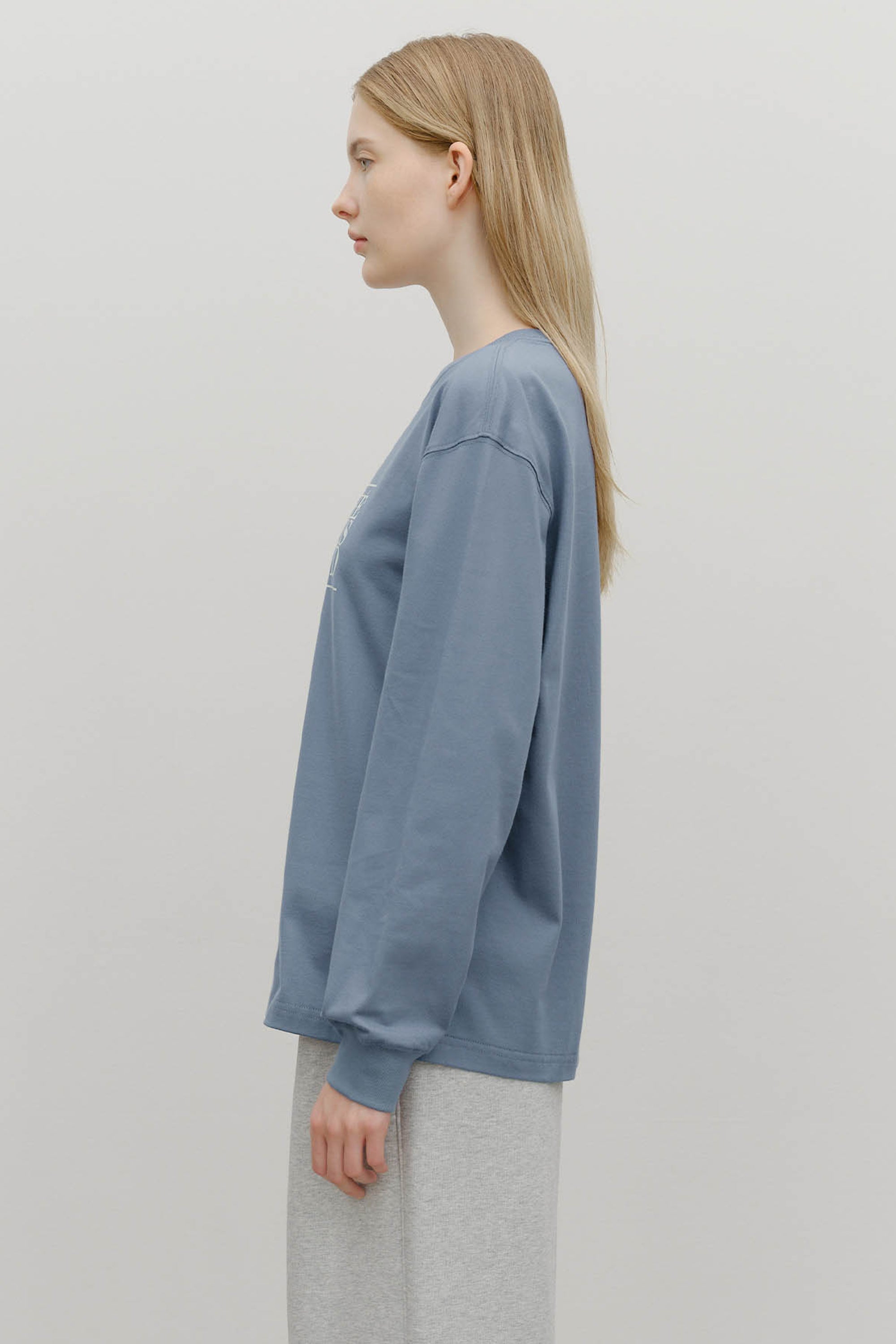 Classic Logo Long Sleeve Ash Blue