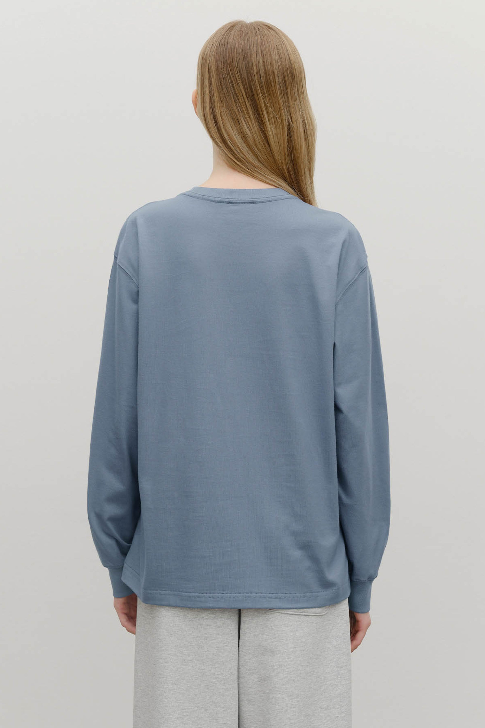 Classic Logo Long Sleeve Ash Blue