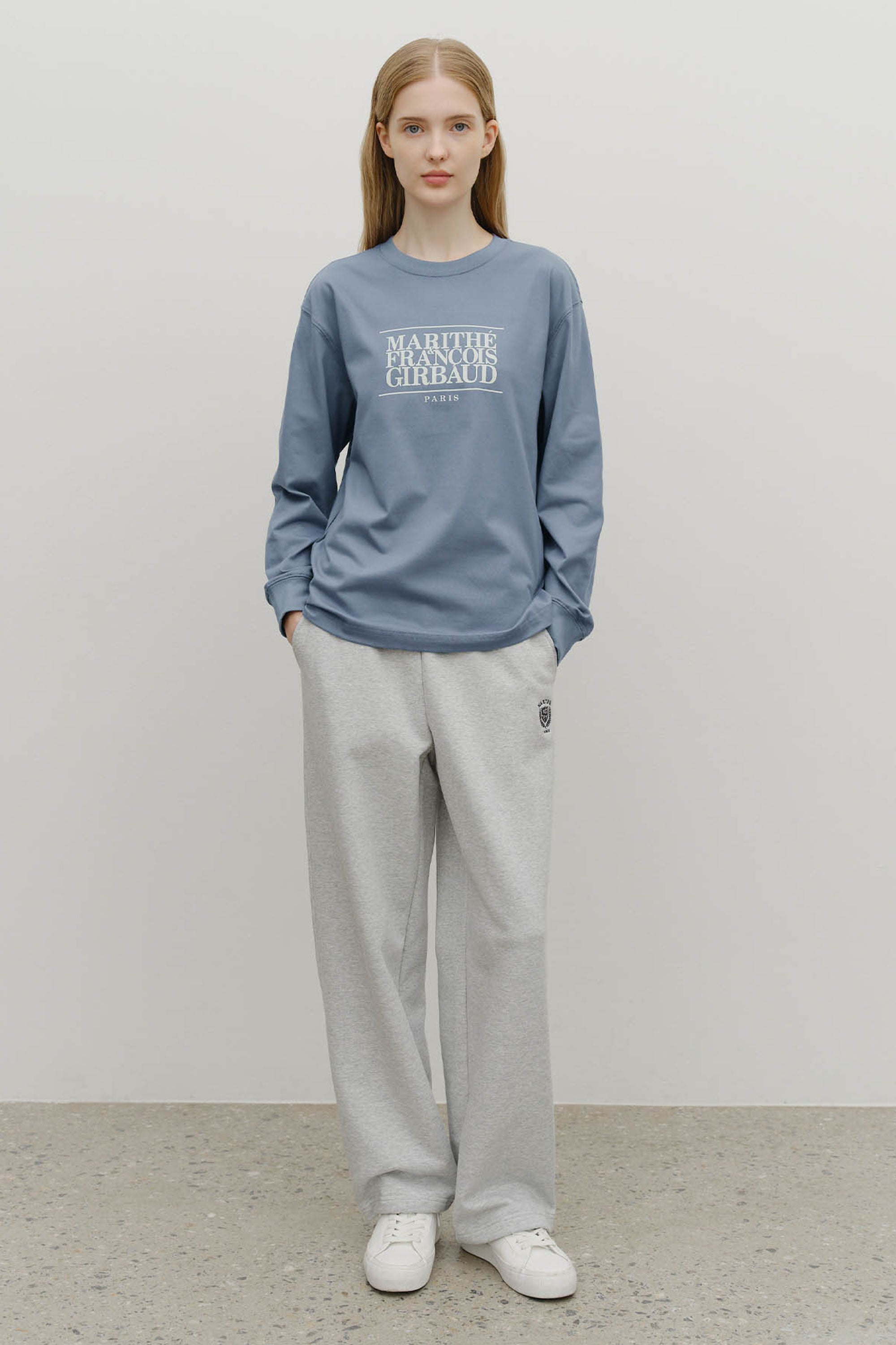 Classic Logo Long Sleeve Ash Blue