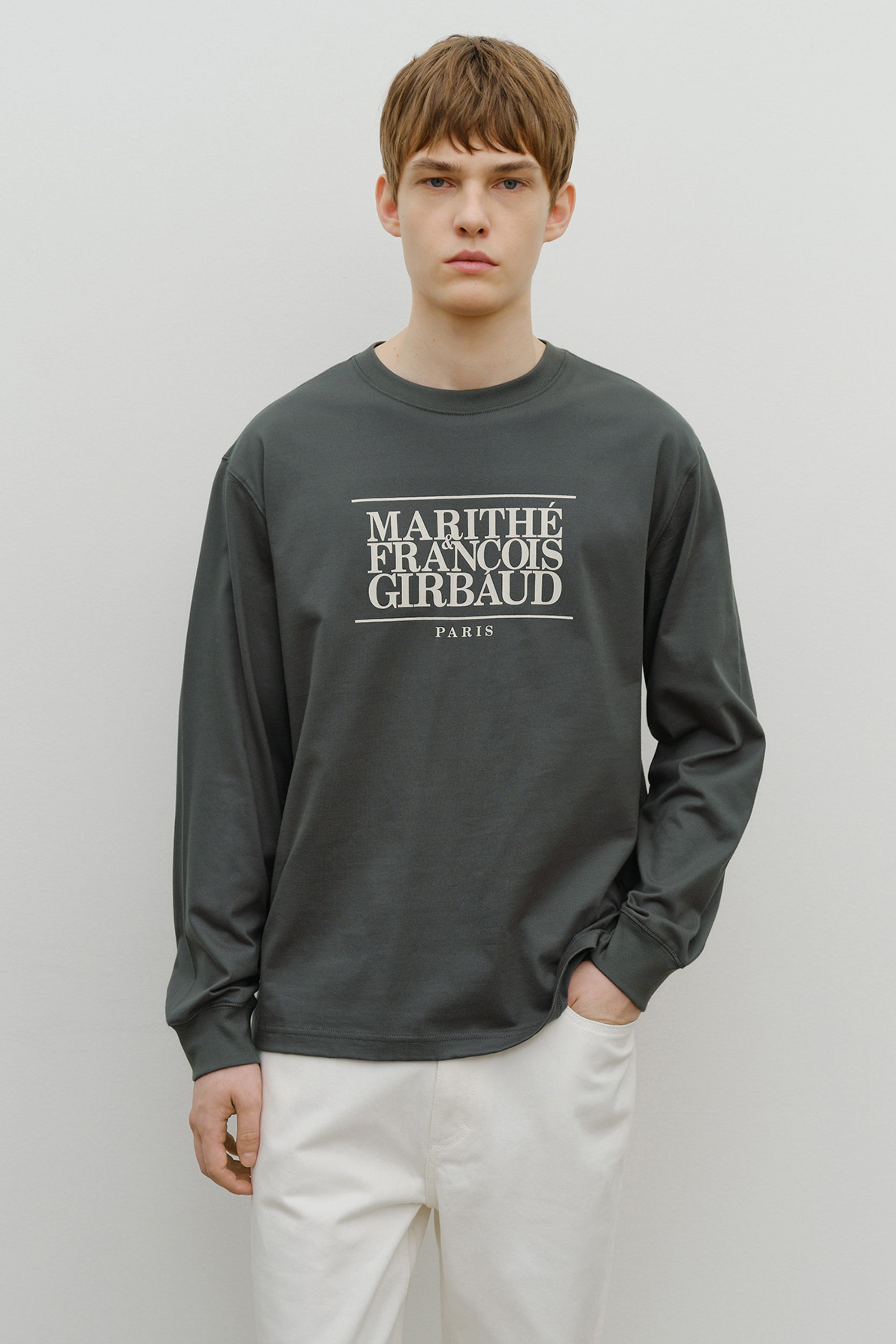Classic Logo Long Sleeve Charcoal