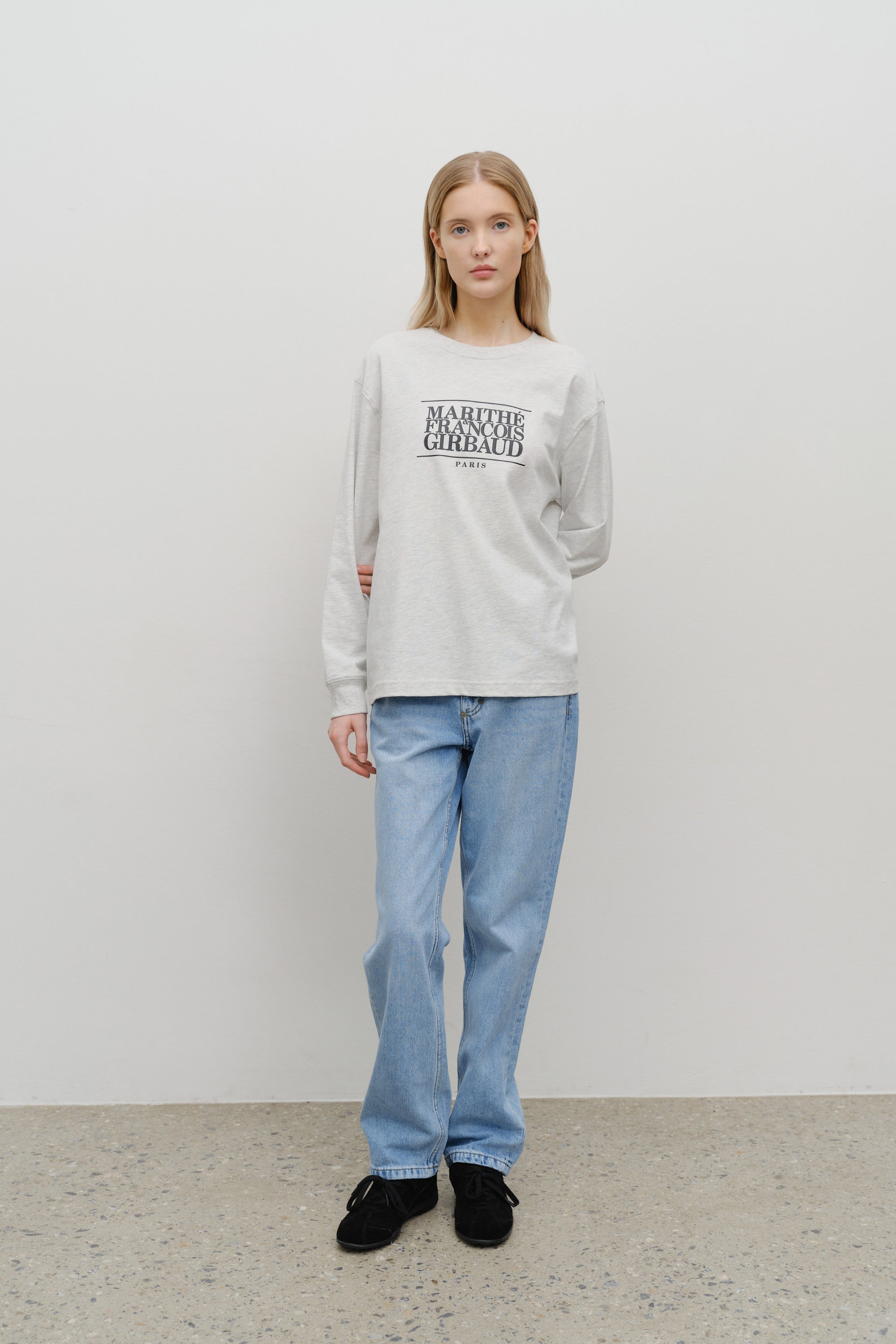 Classic Logo Long Sleeve Light Heather Gray