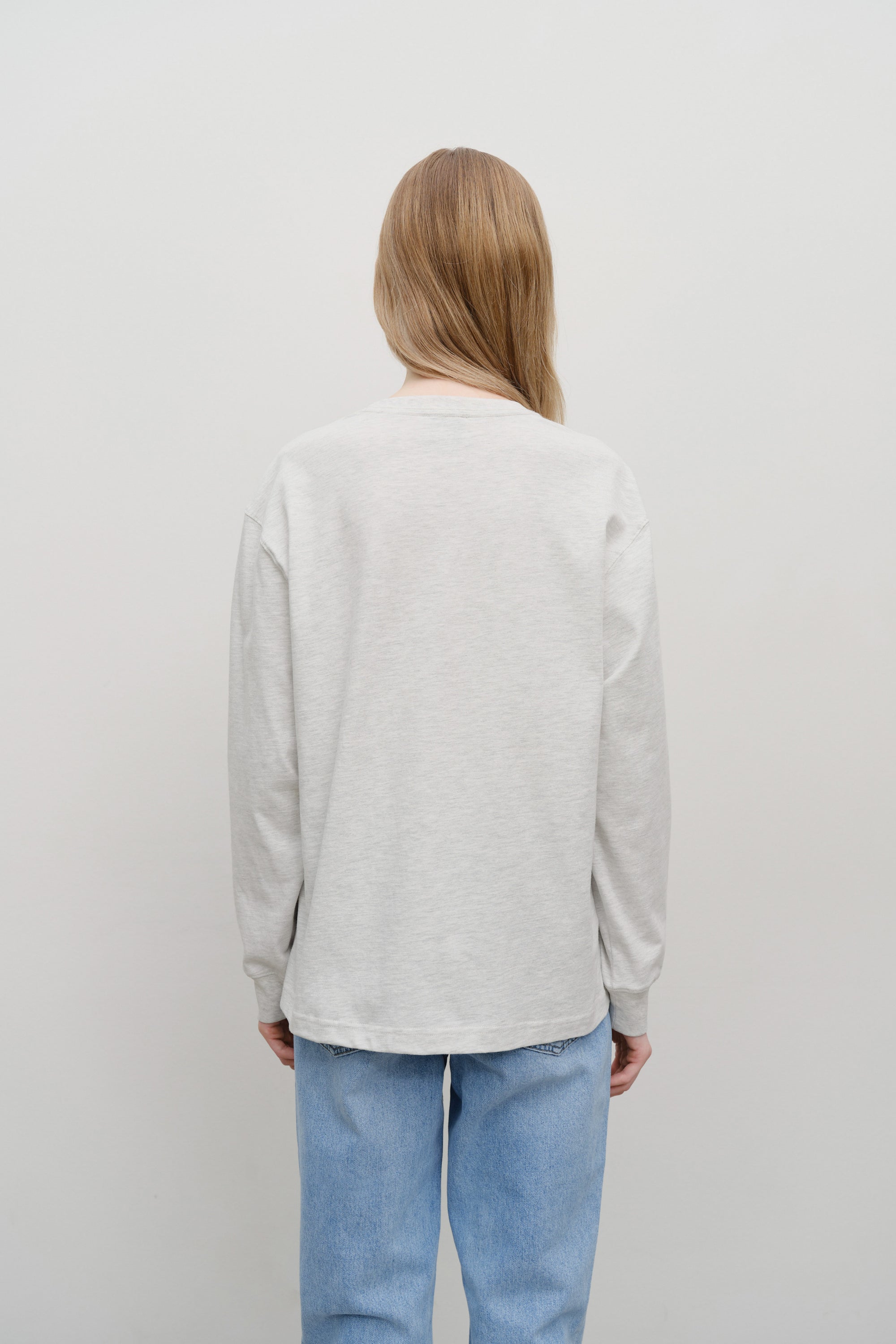 Classic Logo Long Sleeve Light Heather Gray