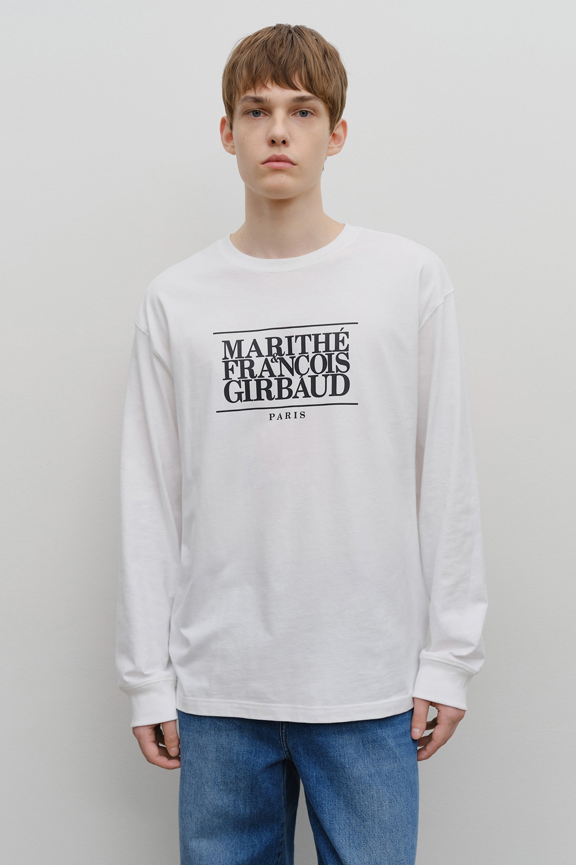 Classic Logo Long Sleeve White