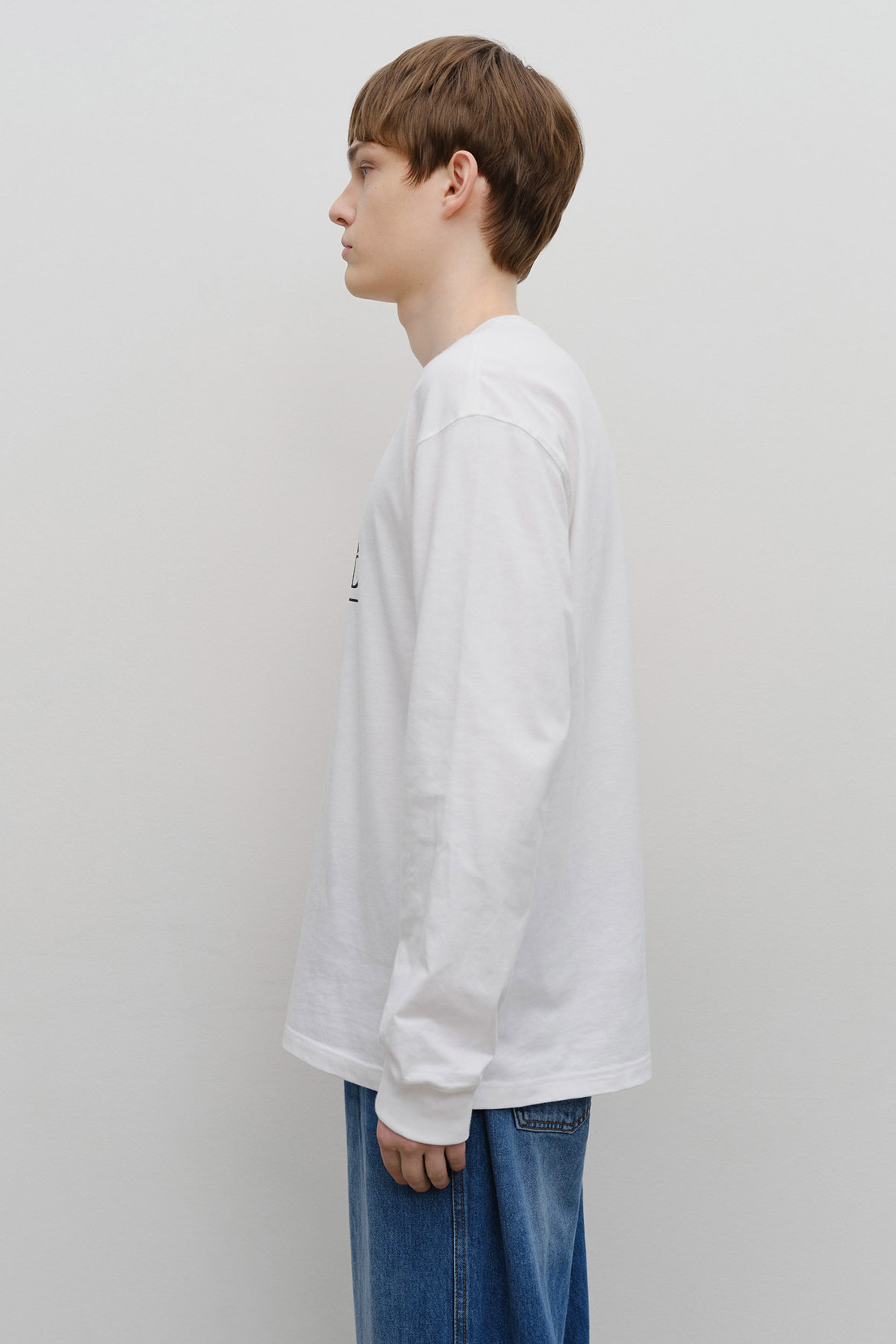 Classic Logo Long Sleeve White
