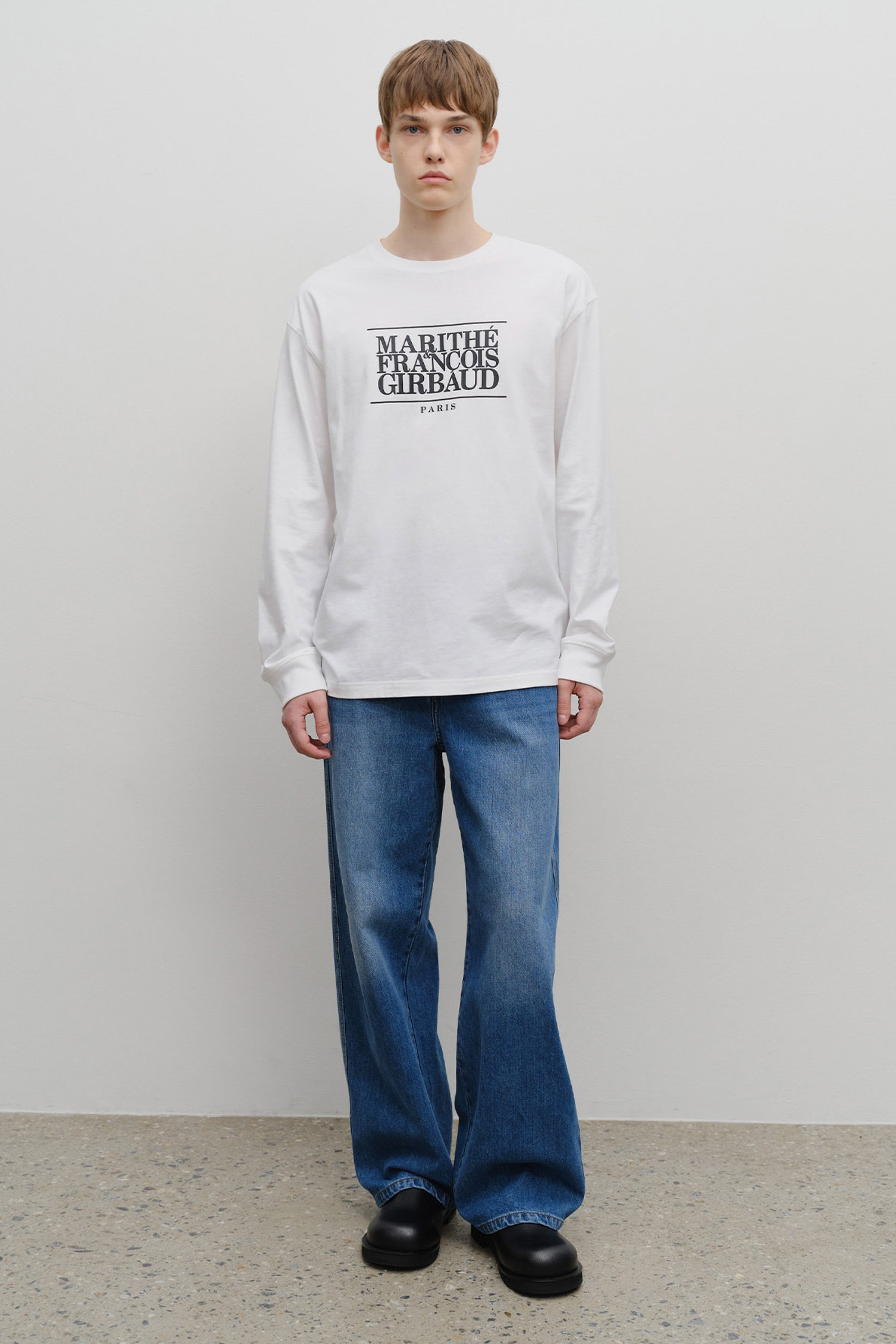 Classic Logo Long Sleeve White