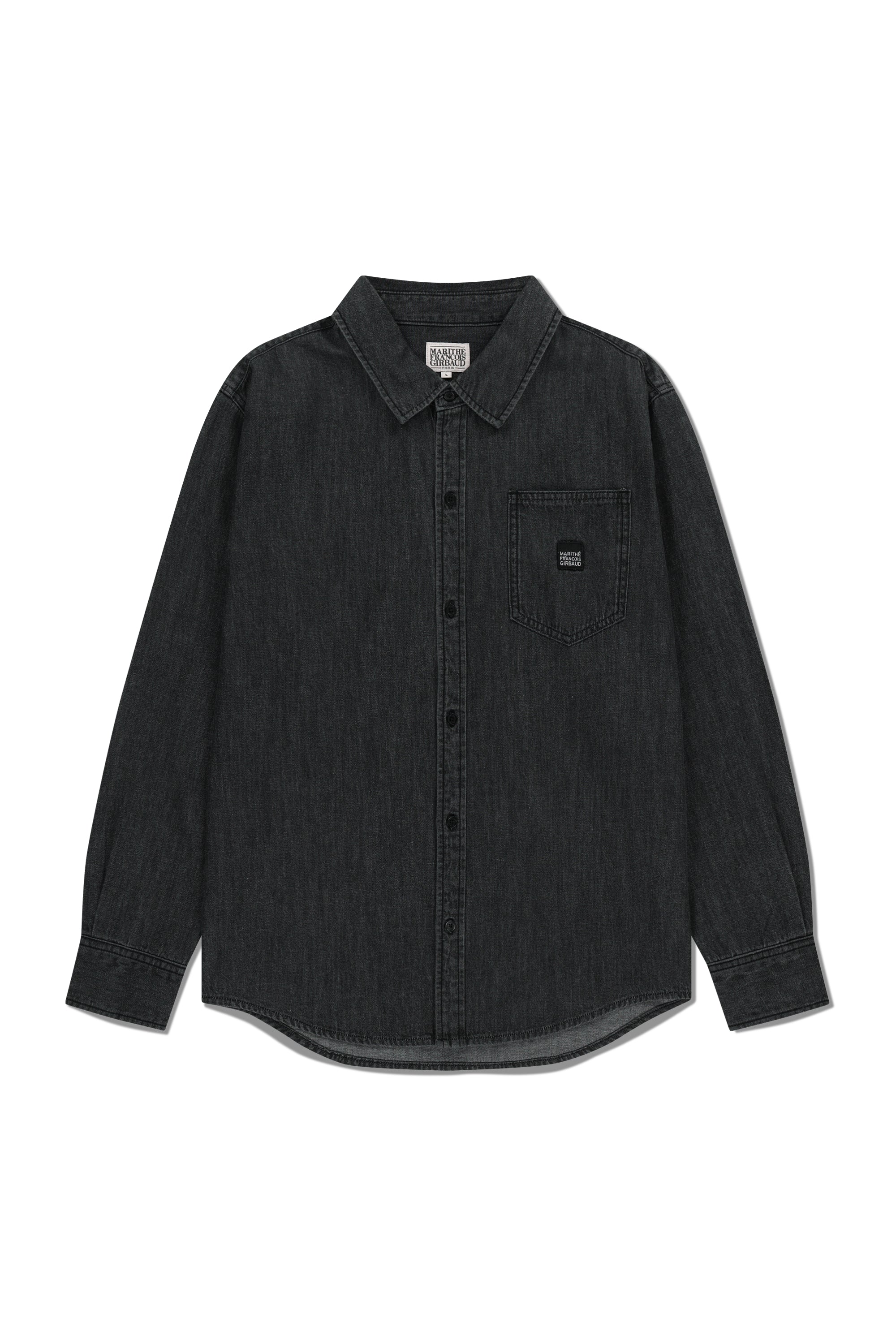Logo Denim Shirt Black