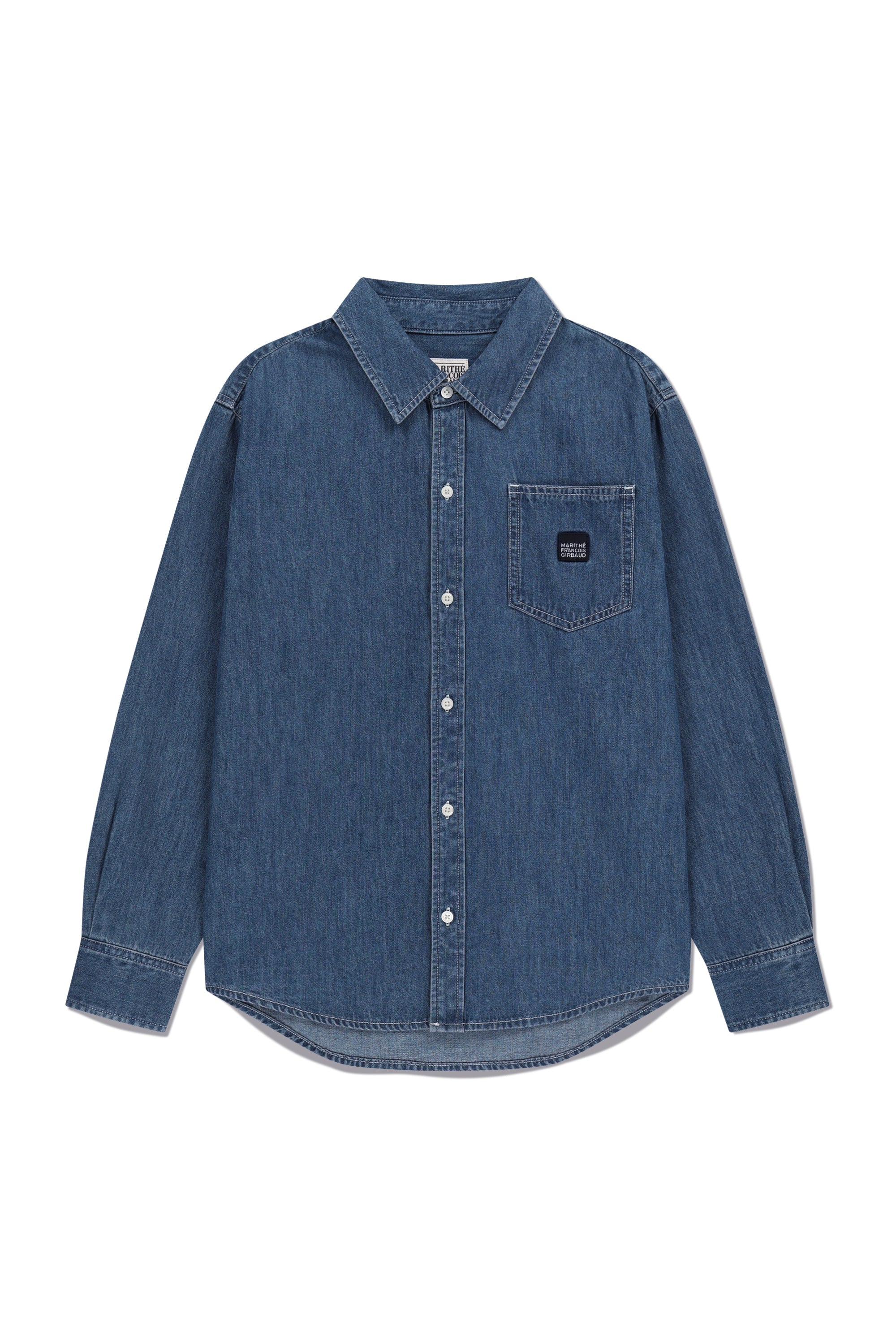 Logo Denim Shirt Blue
