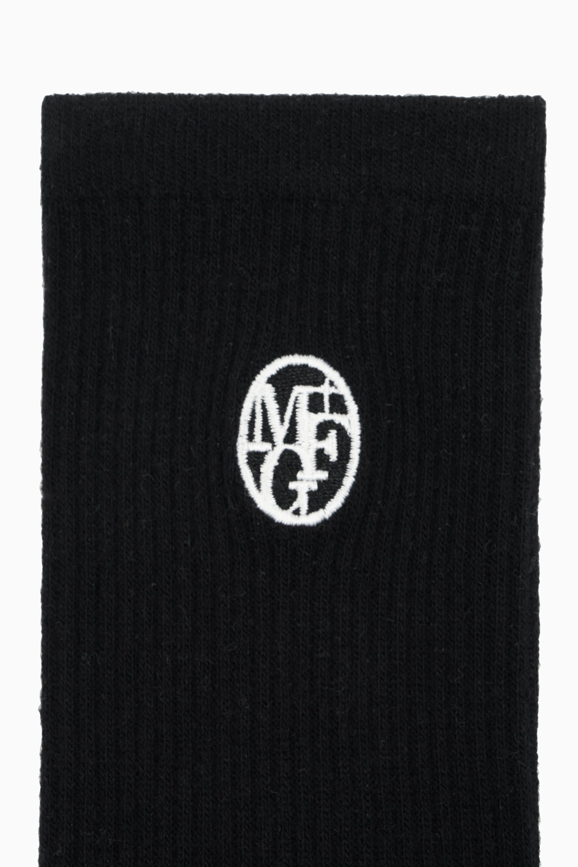 3Pack Embroidery Socks Black