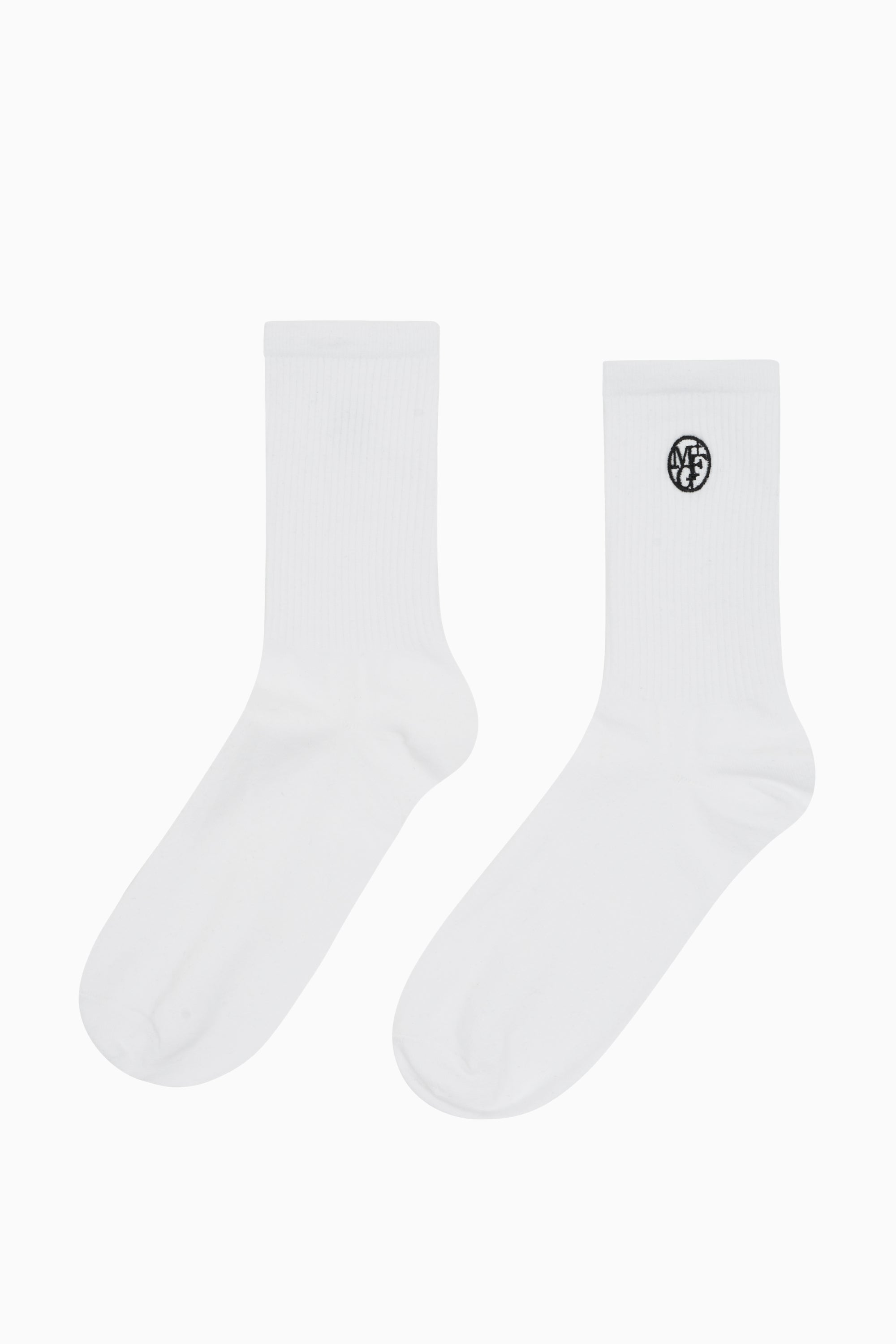 3Pack Embroidery Socks White