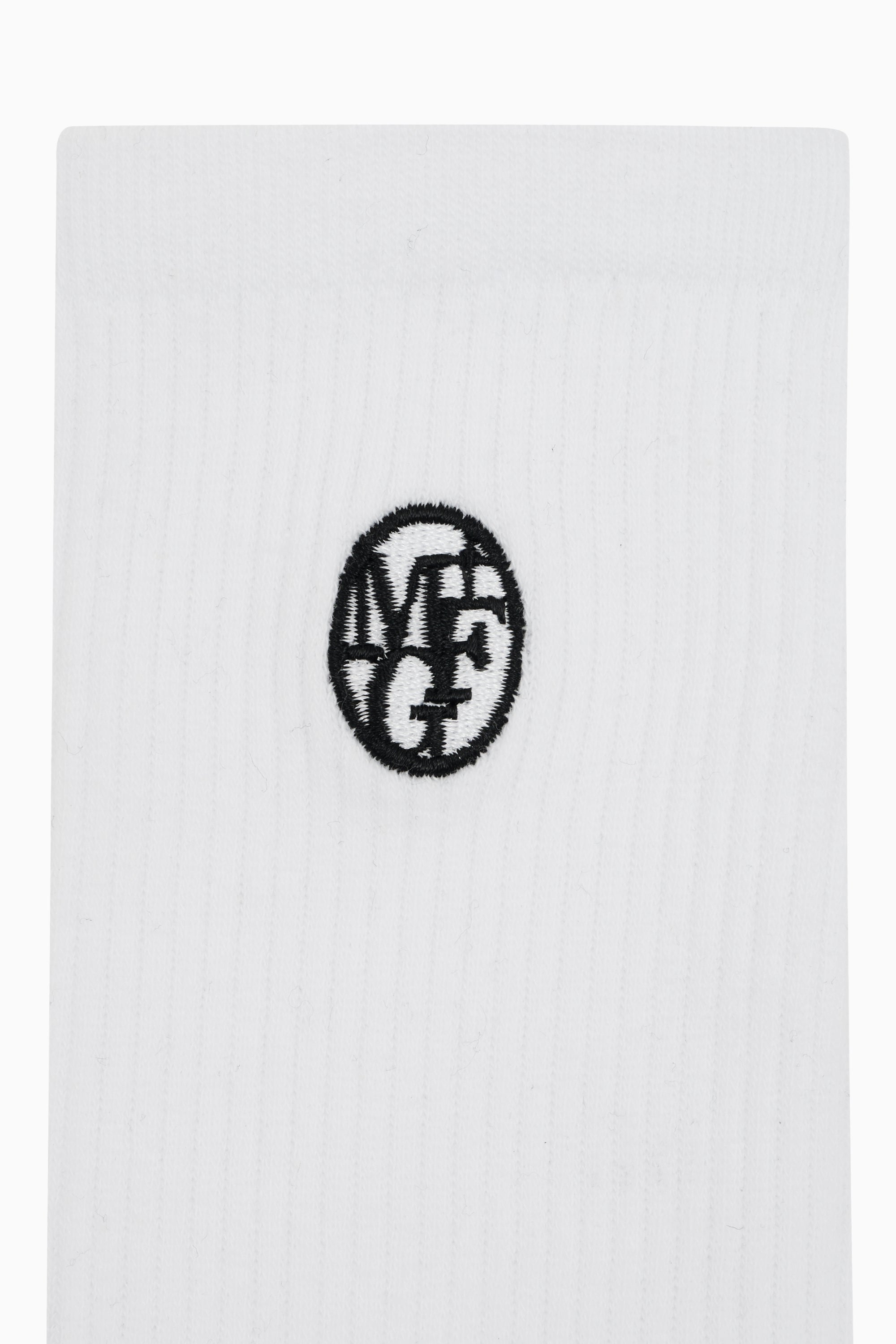 3Pack Embroidery Socks White