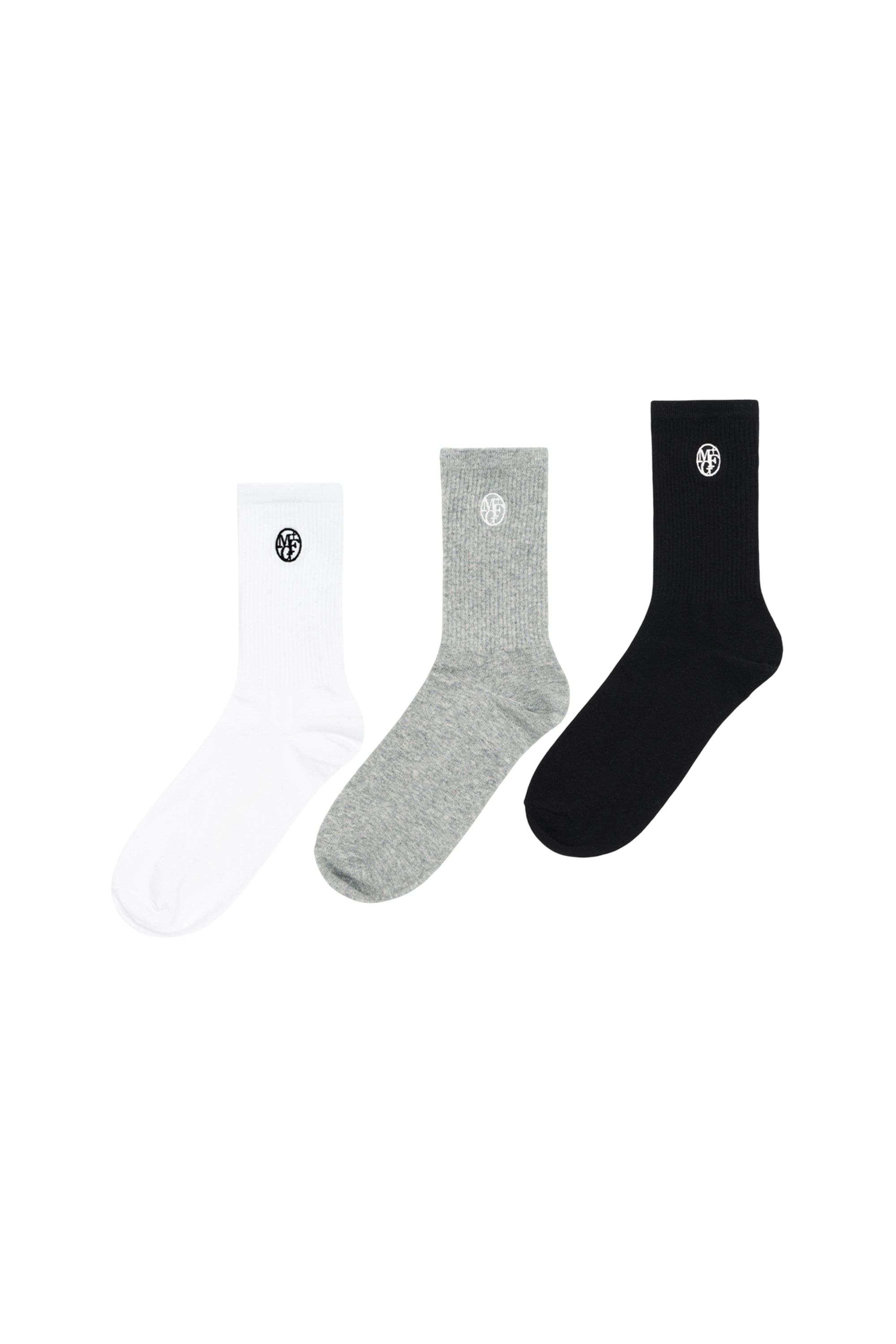 3Pack Embroidery Socks Multi