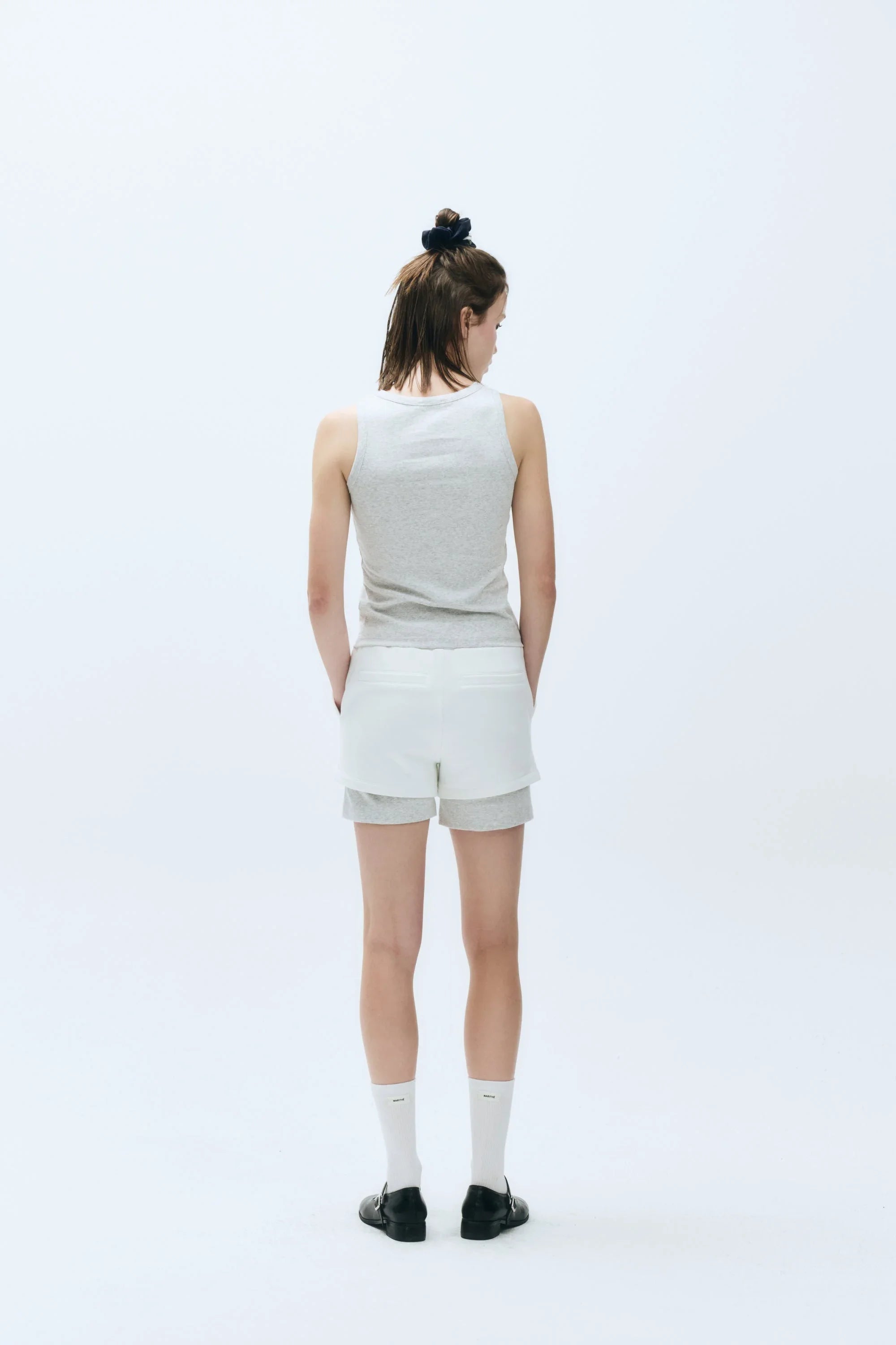 W Basic Sleeveless Light Heather Gray
