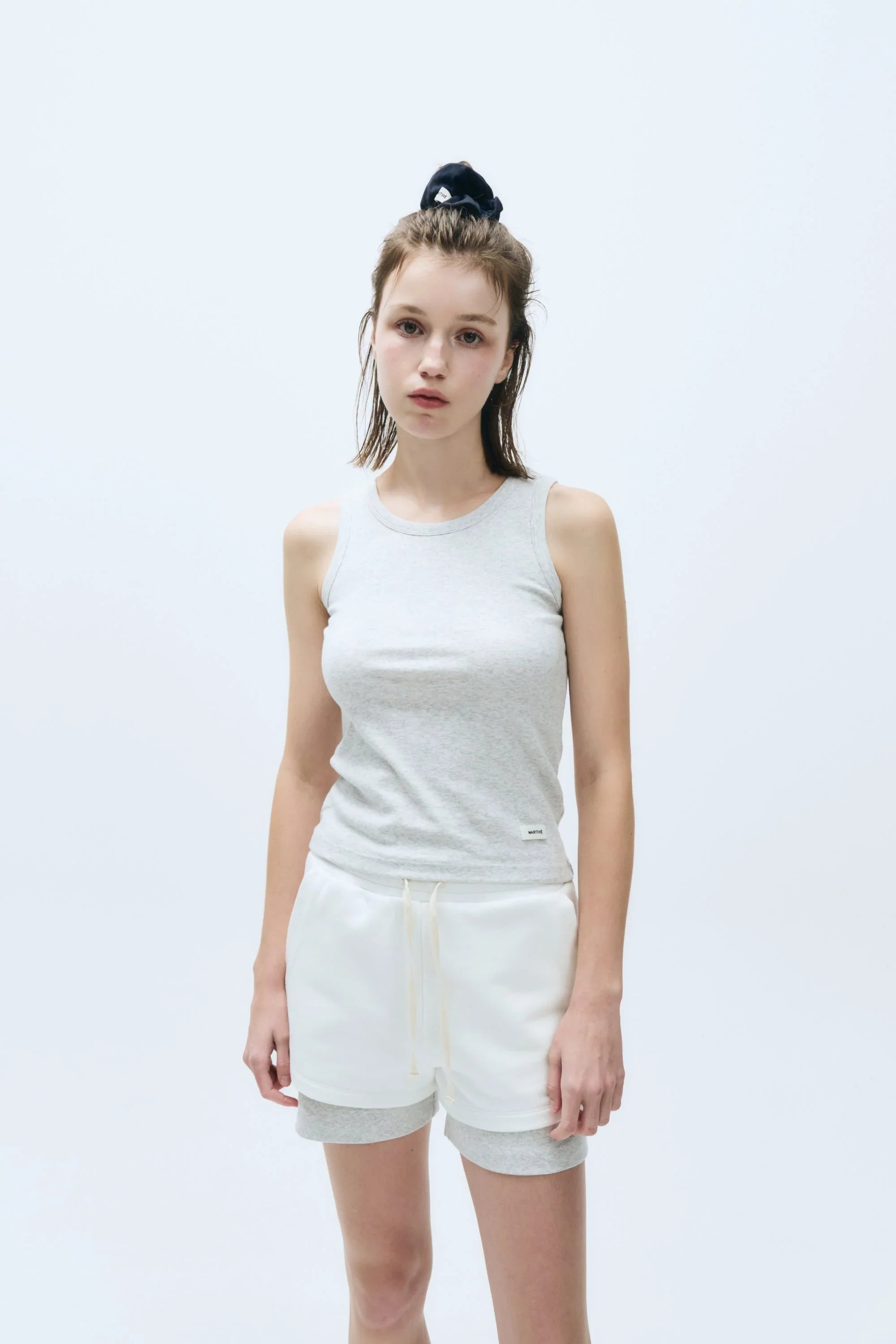 W Basic Sleeveless Light Heather Gray