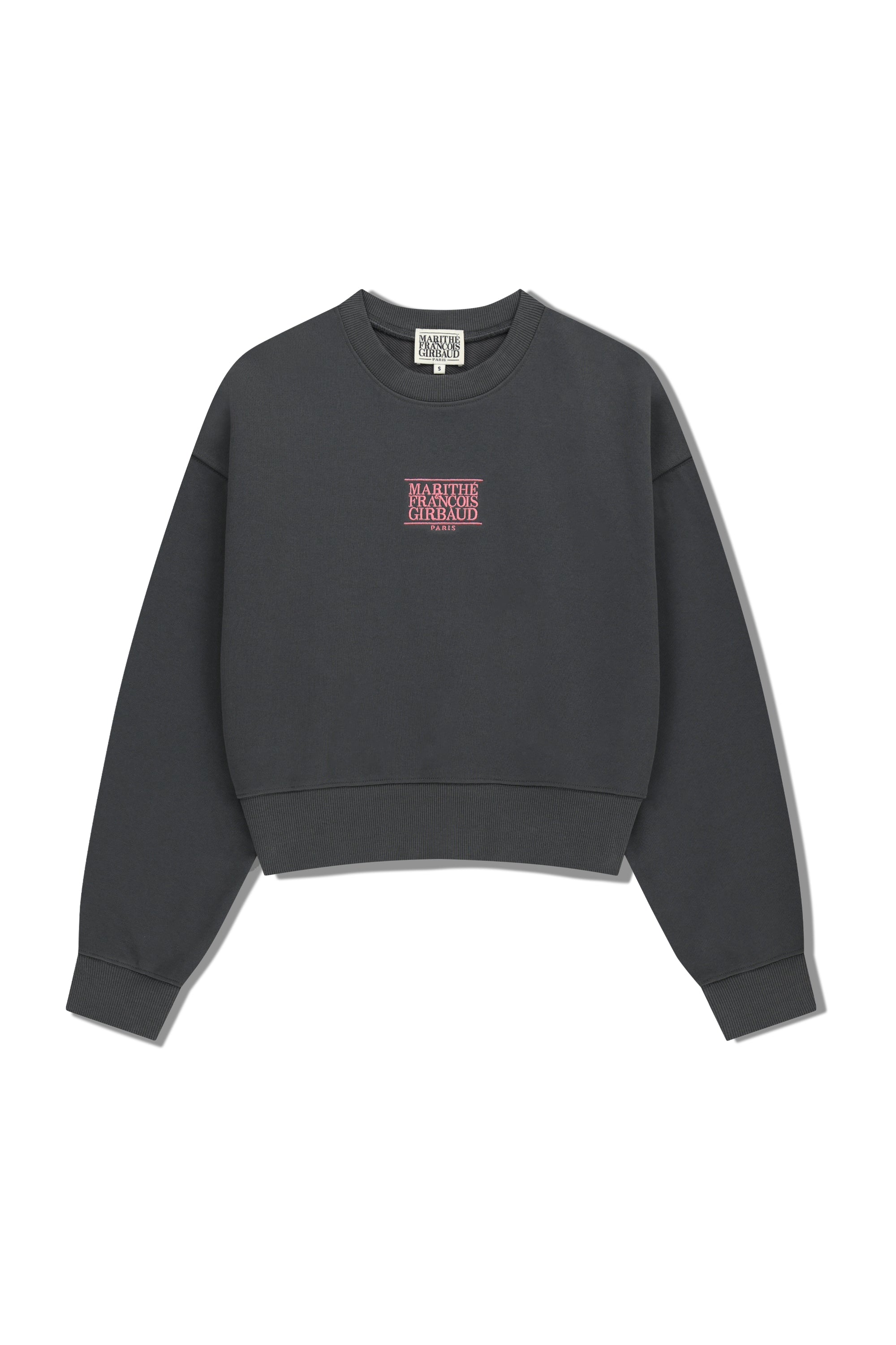 W Small Cl Crop Sweatshirt Charcoal