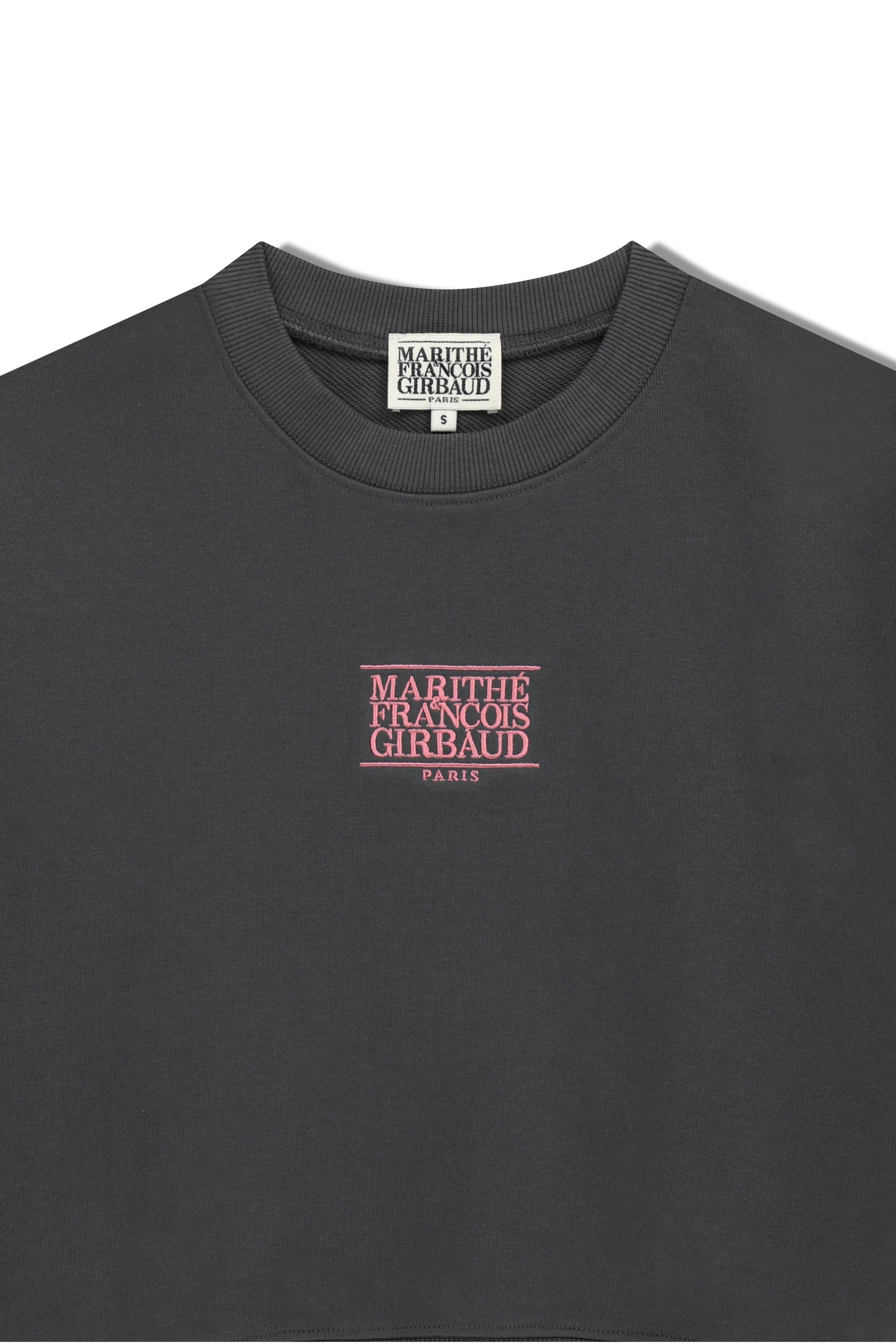 W Small Cl Crop Sweatshirt Charcoal