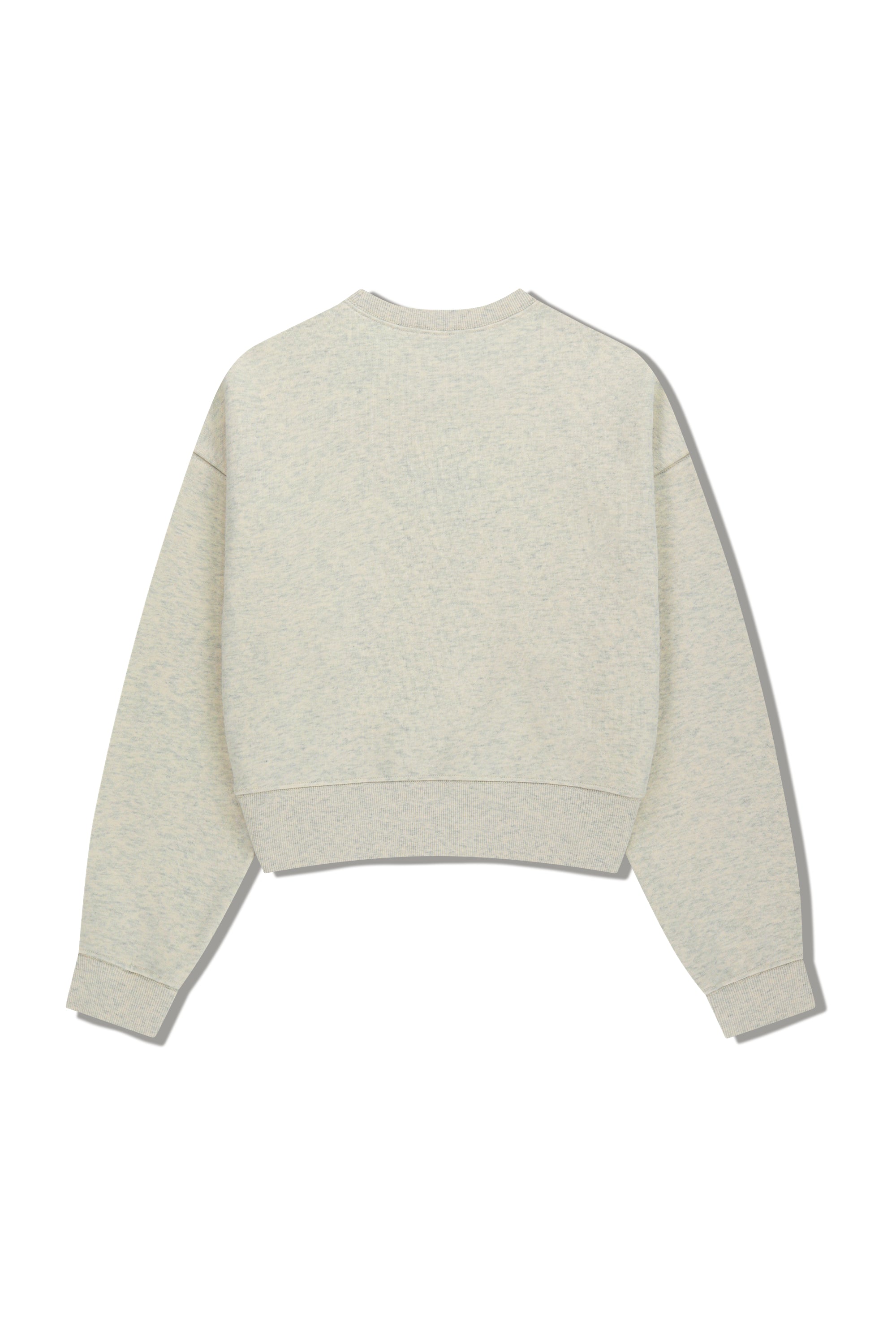W Small Cl Crop Sweatshirt Oatmeal