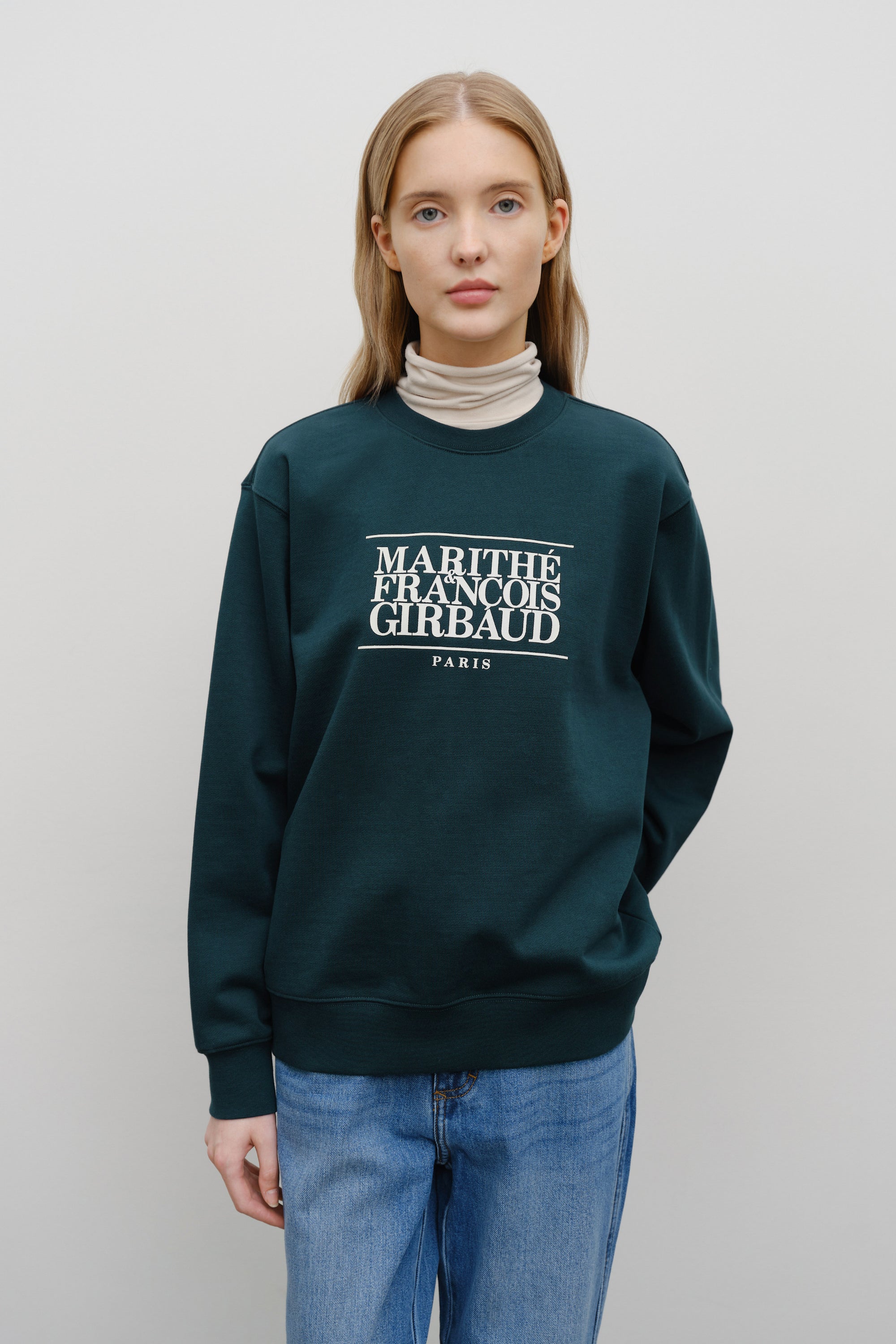 Classic Logo Sweatshirt Dark Teal