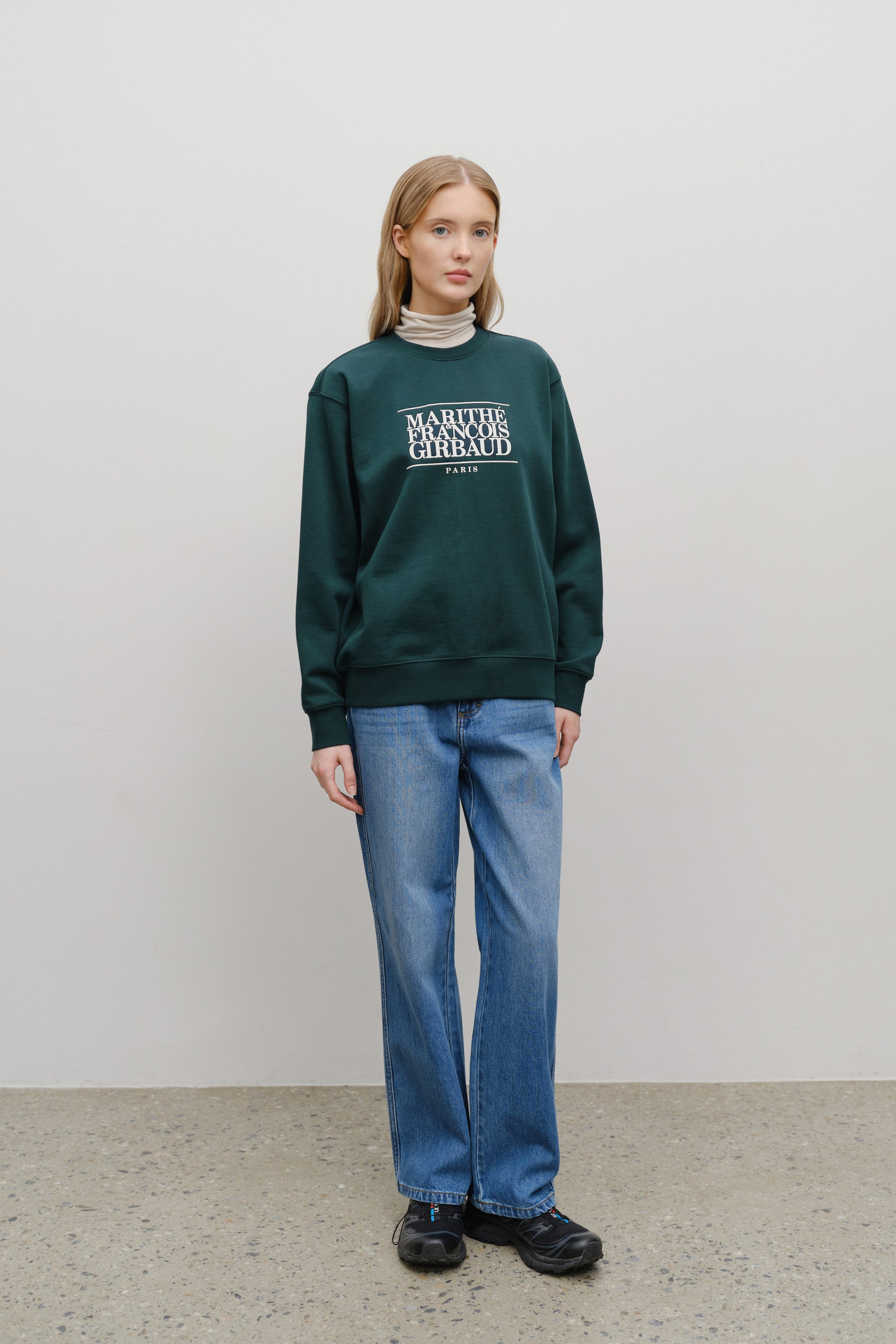 Classic Logo Sweatshirt Dark Teal
