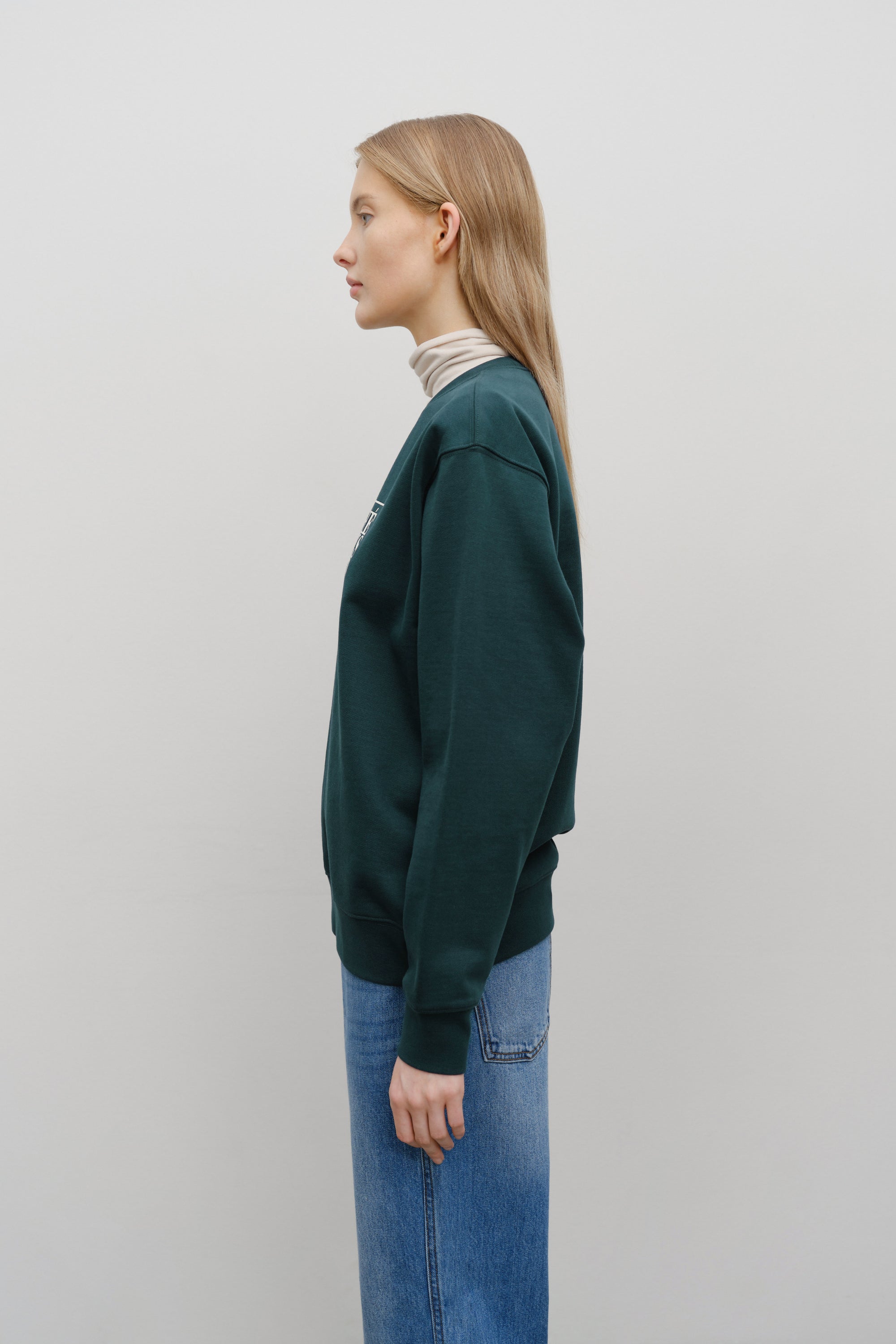Classic Logo Sweatshirt Dark Teal