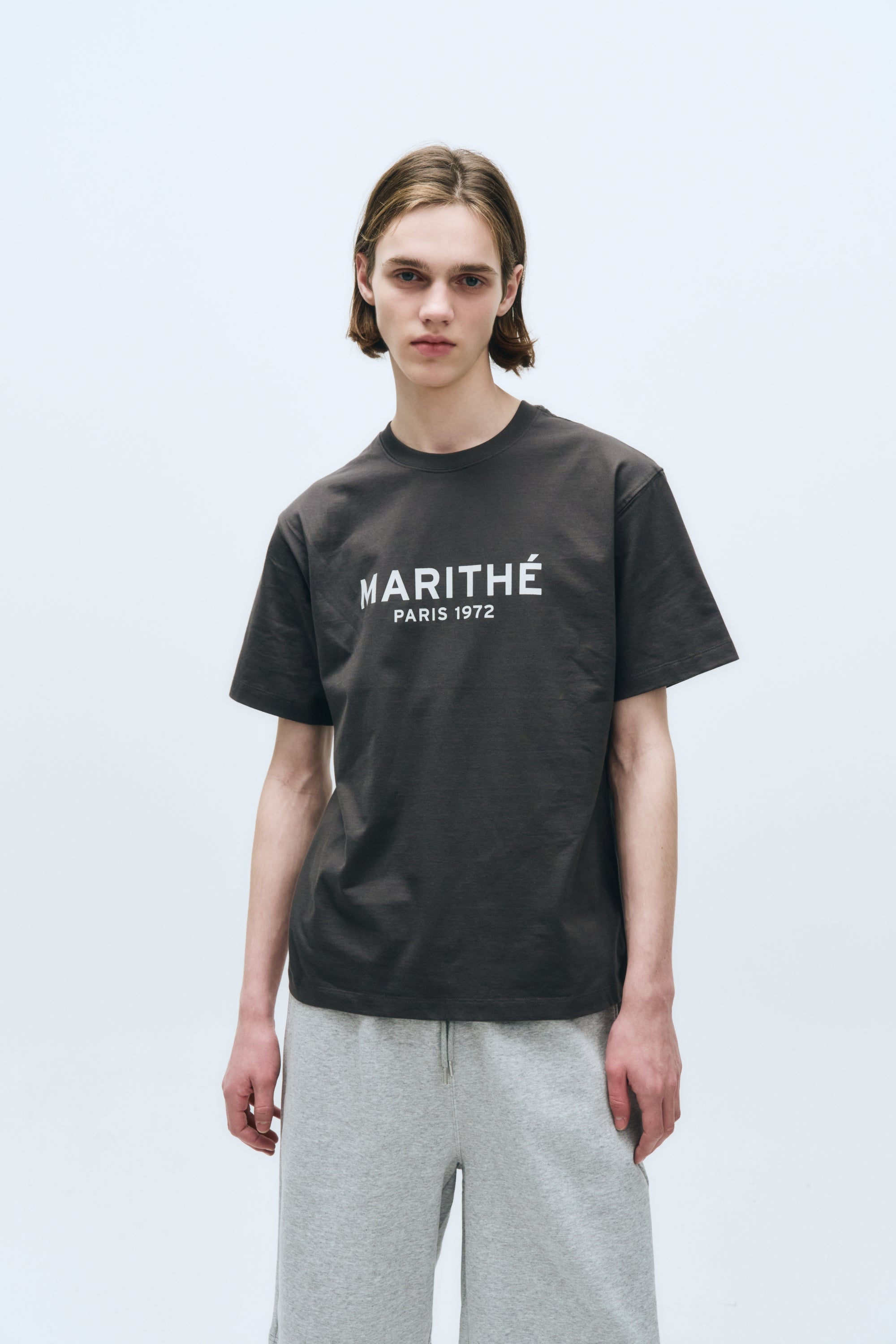 Regular Logo Tee Charcoal