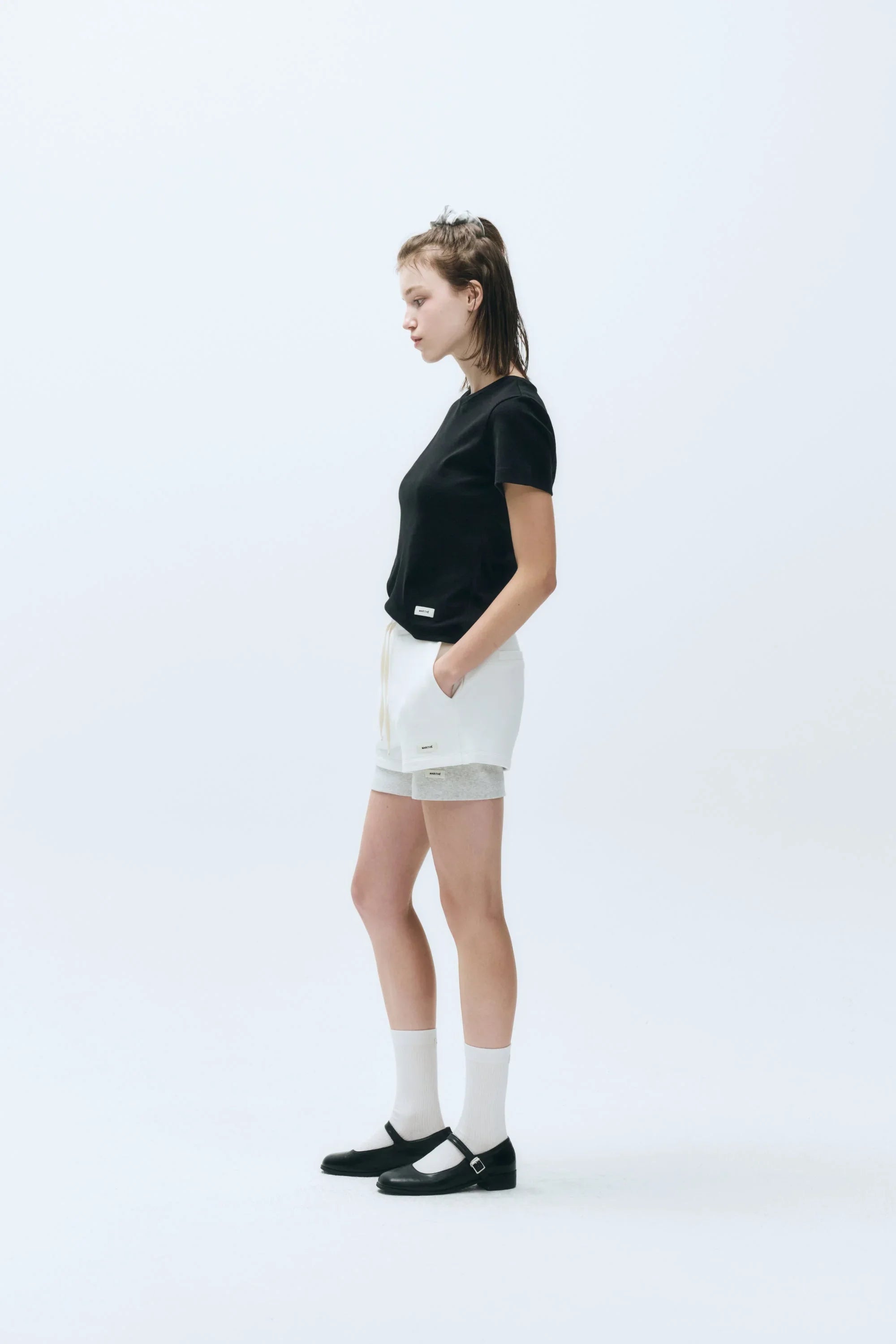 W Basic Tee Black