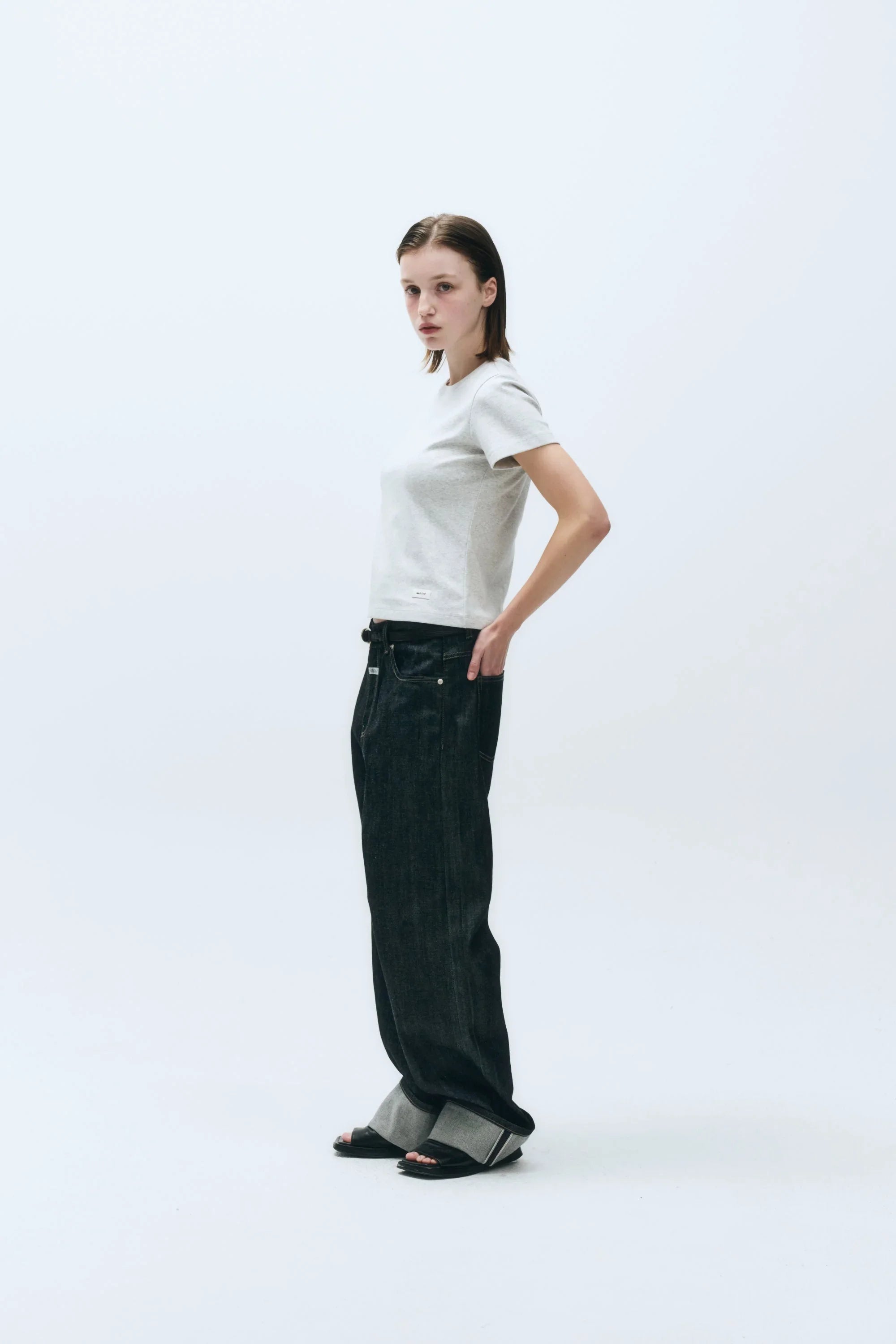 W Basic Tee Light Heather Gray