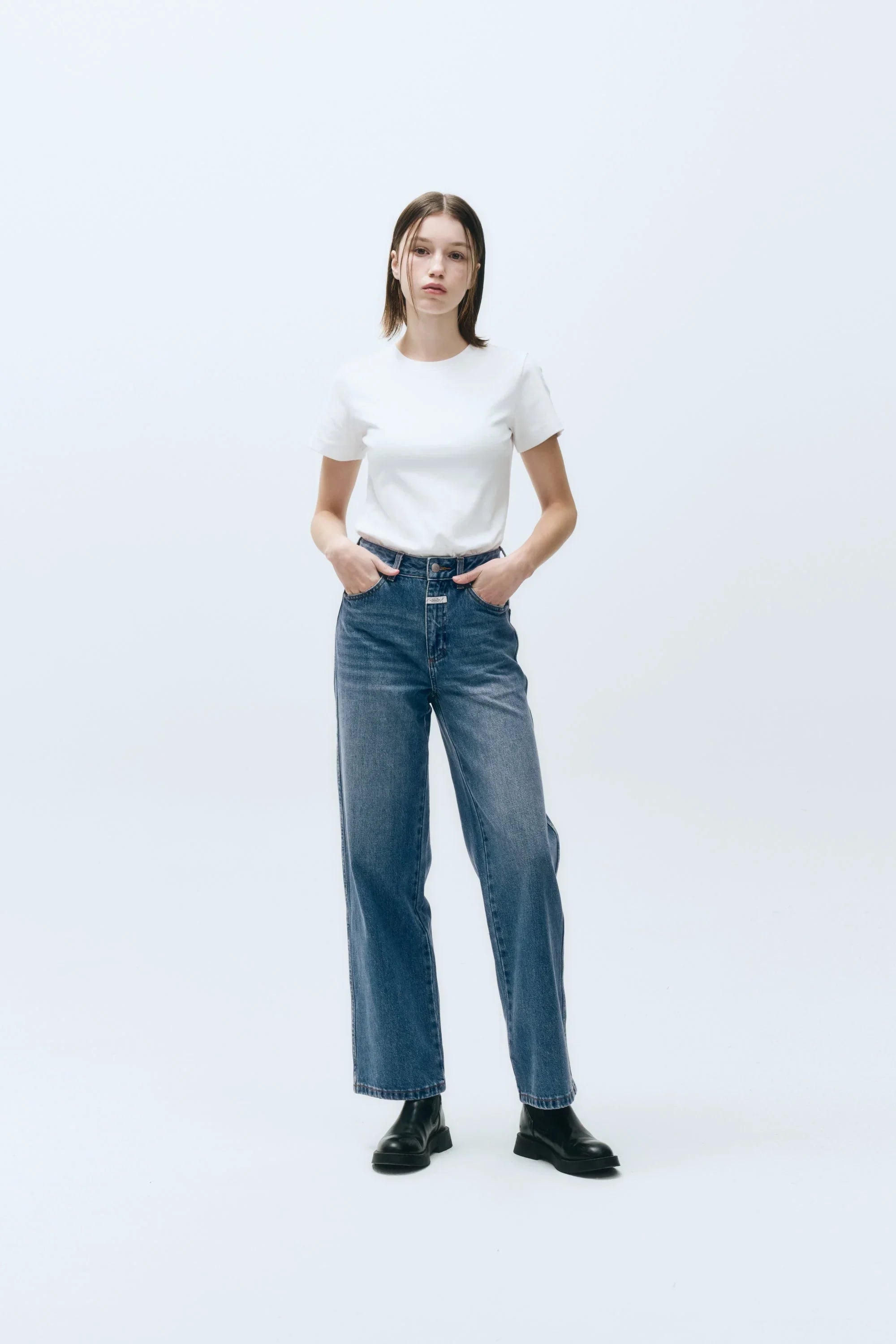 W Basic Tee White
