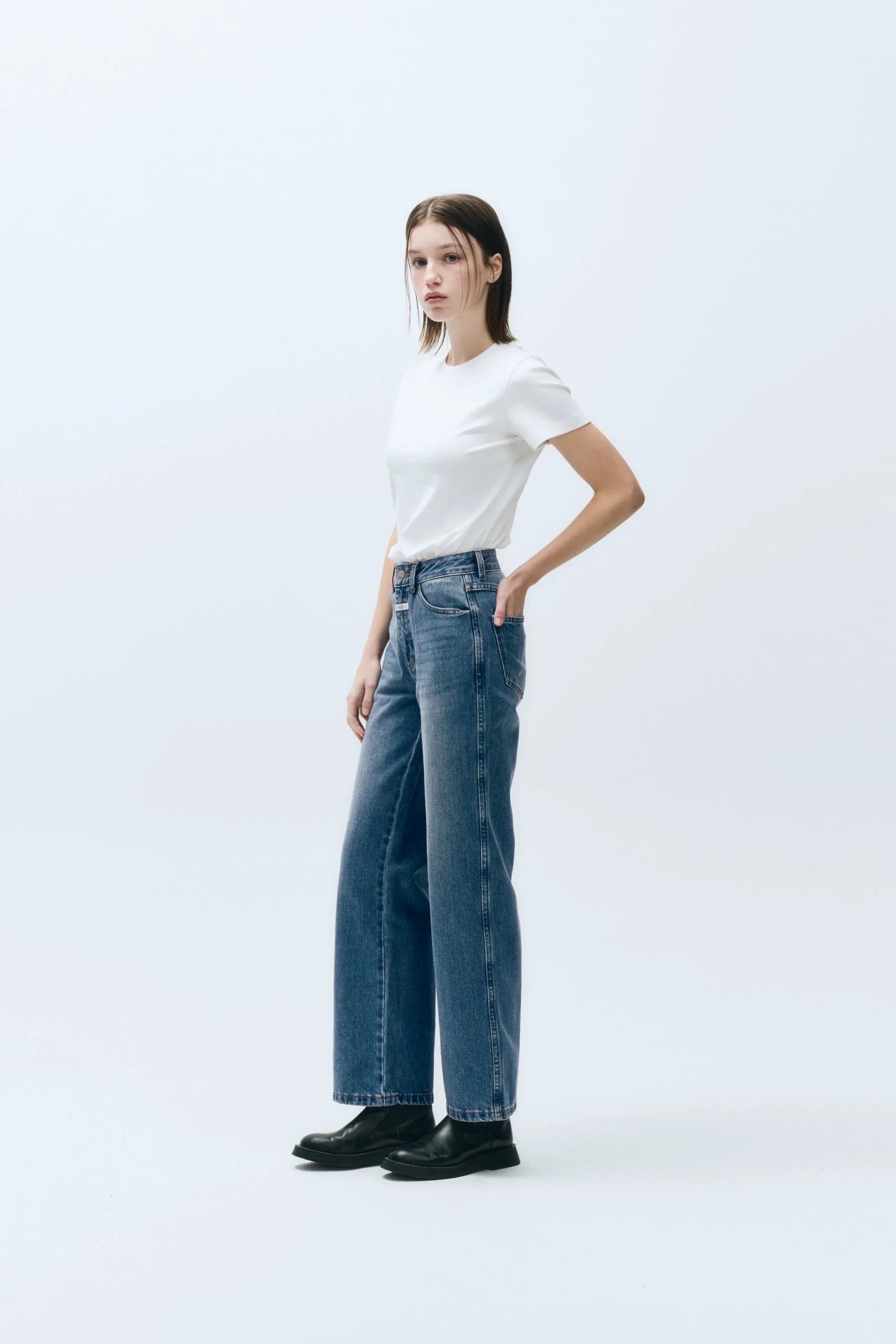 W Basic Tee White