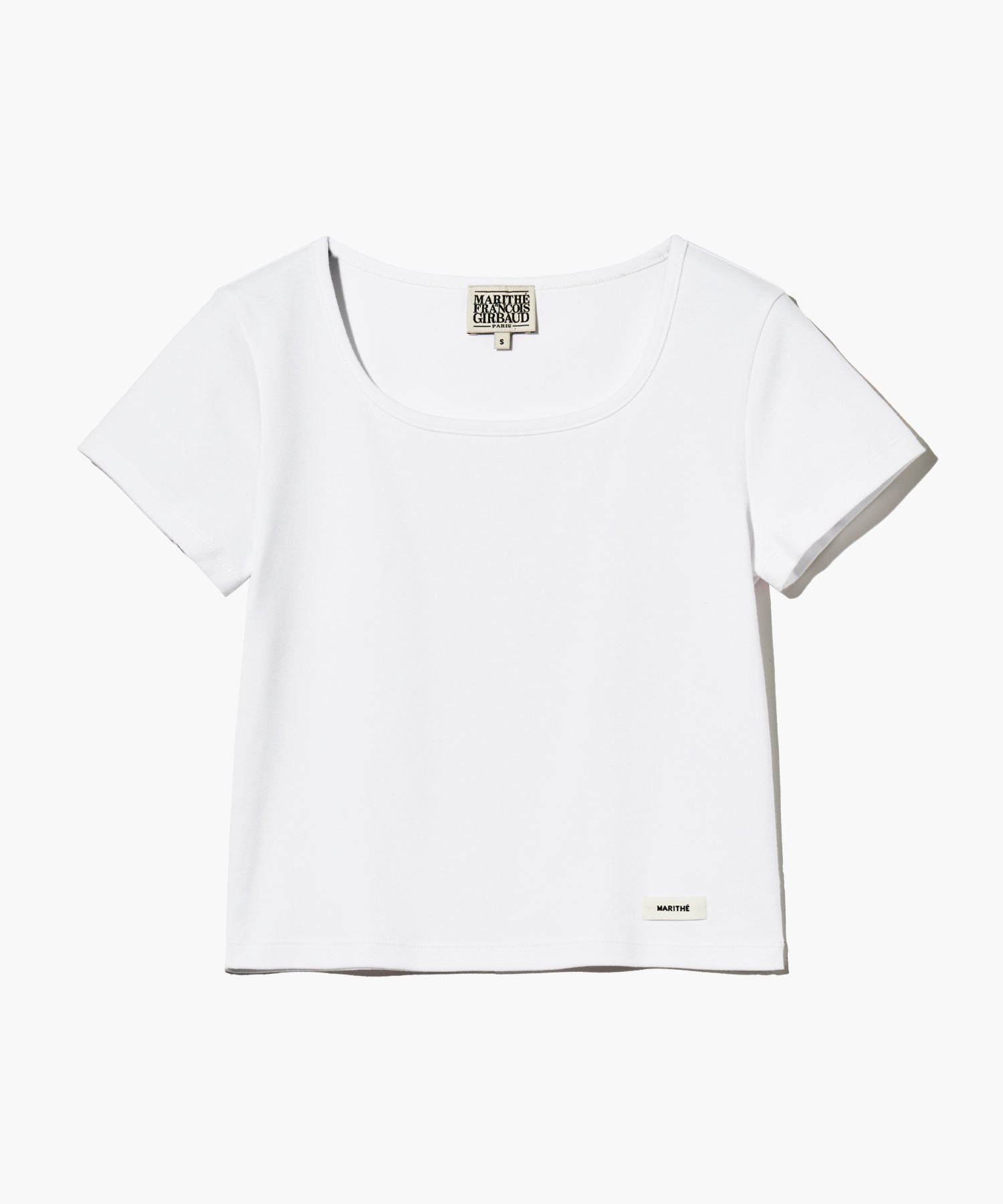 W Basic Crop Tee White