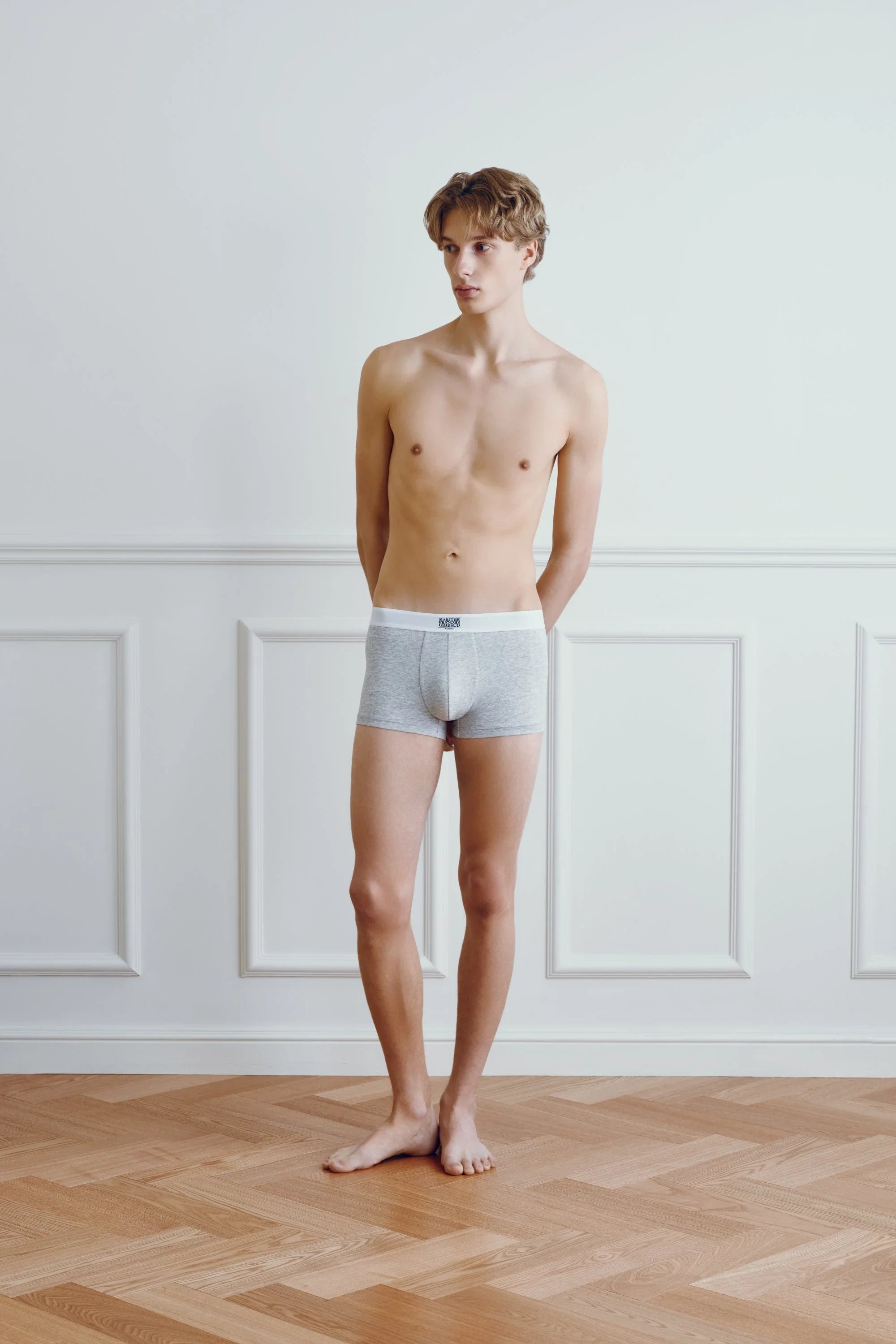 M Logo Eband Drawers Heather Gray