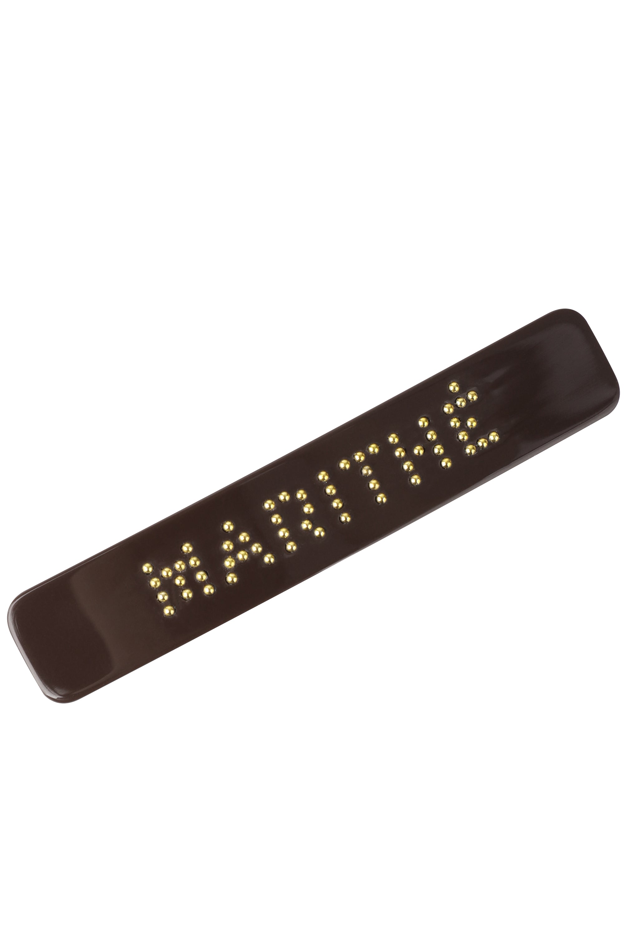 Reg Logo Metal Hair Pin 2Pack Brown