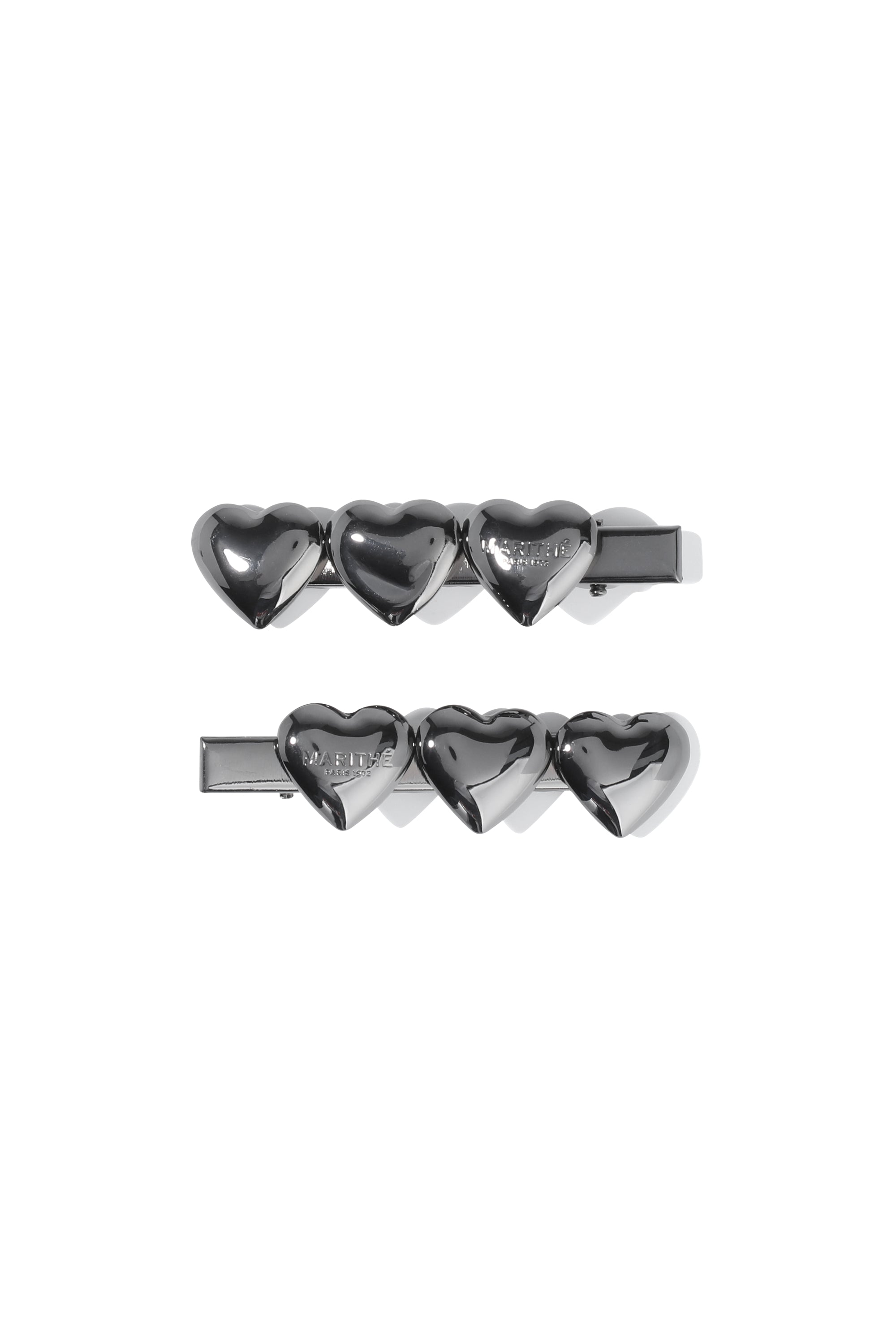 Reg Logo Hrt Met Hair Pin 2Pk Metal
