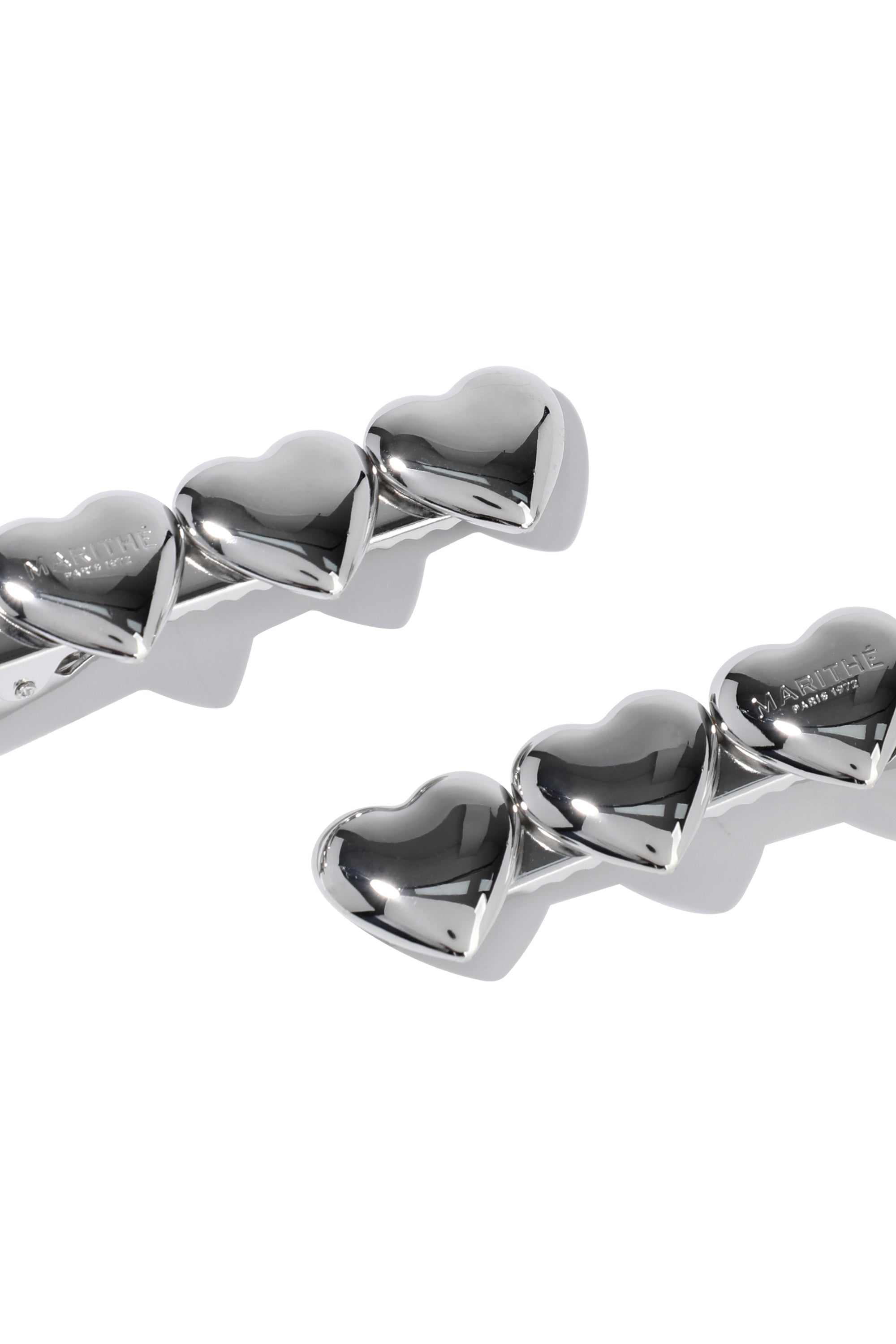 Reg Logo Hrt Met Hair Pin 2Pk Silver
