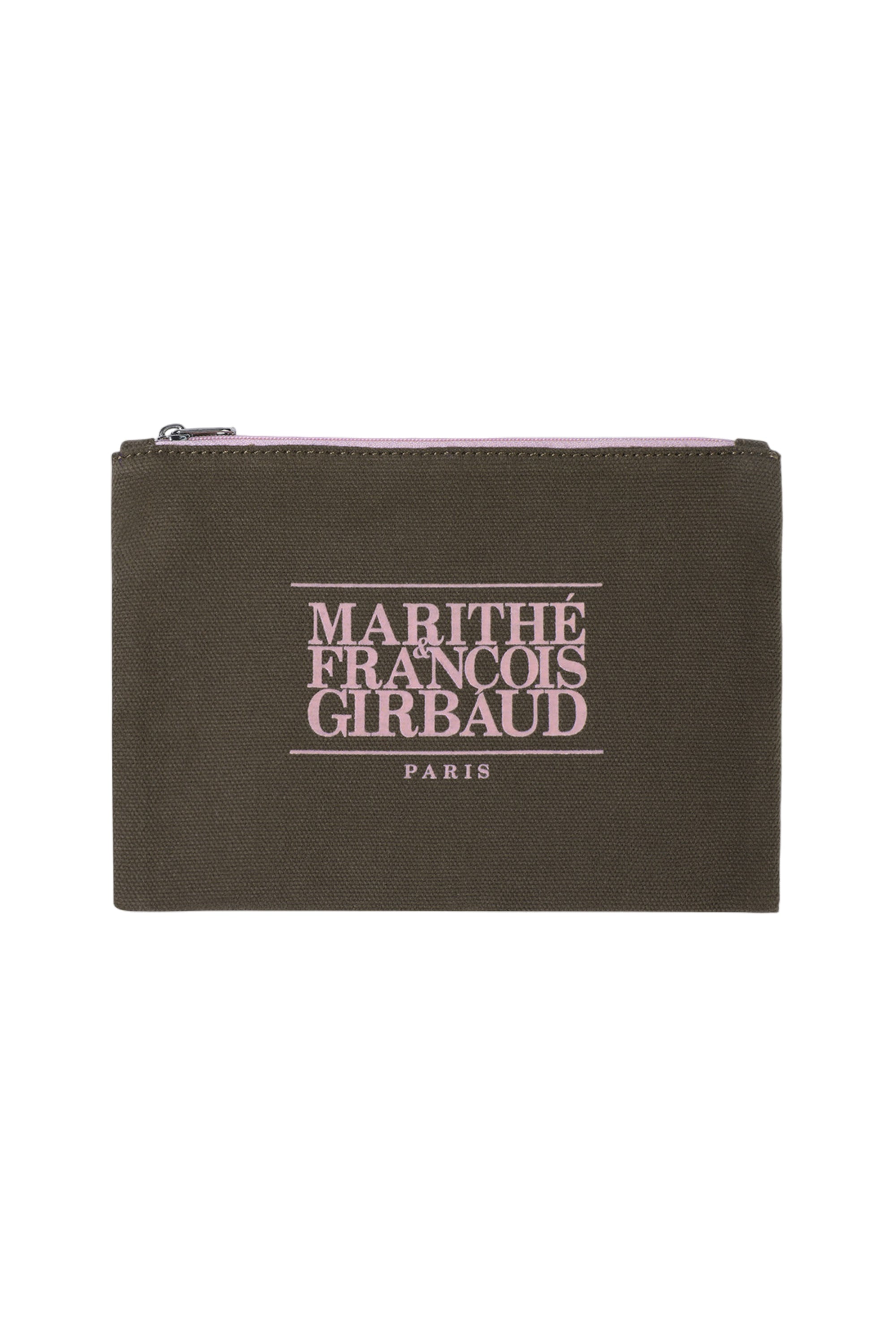 Classic Logo Color Cotton Pouch Brown