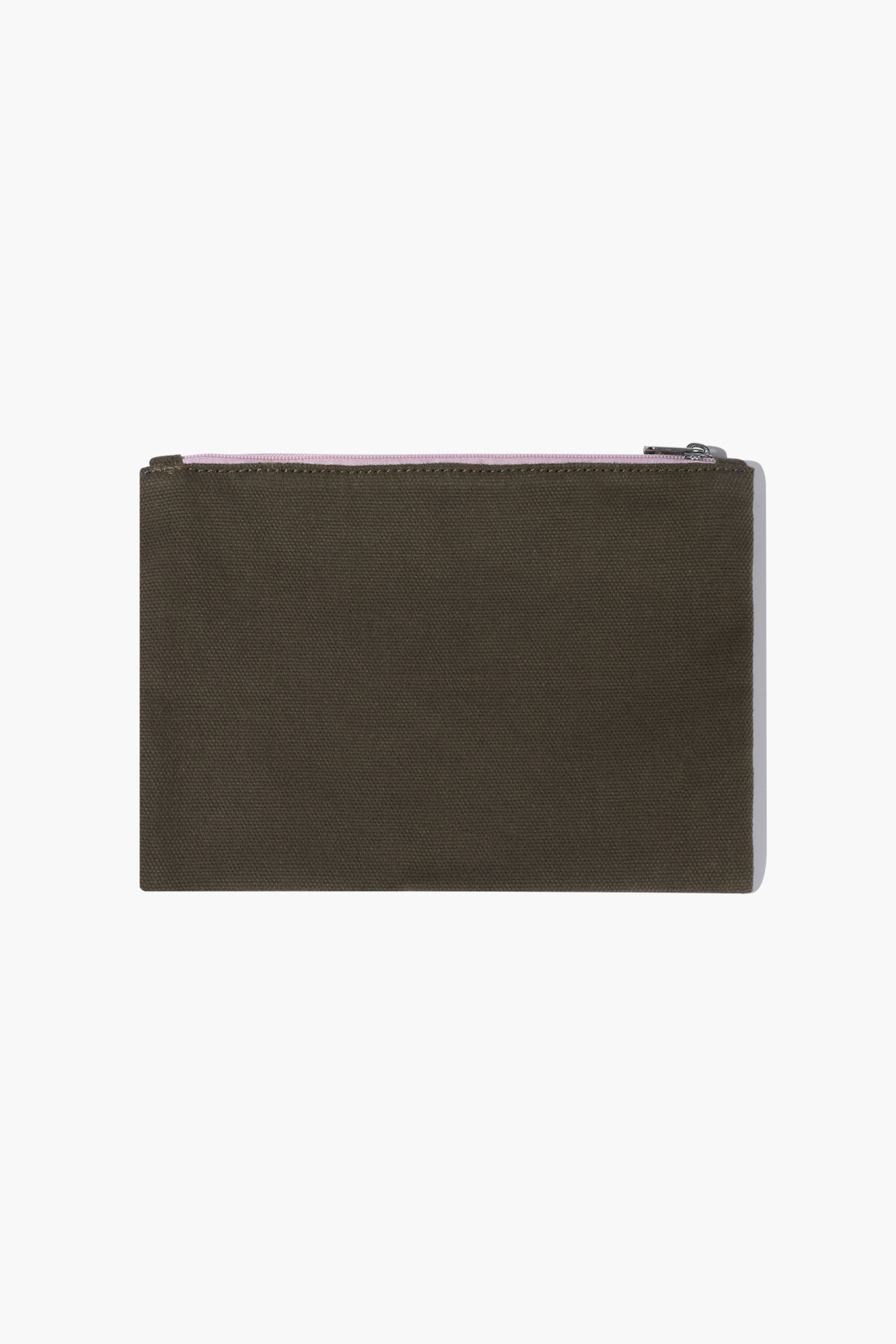 Classic Logo Color Cotton Pouch Brown
