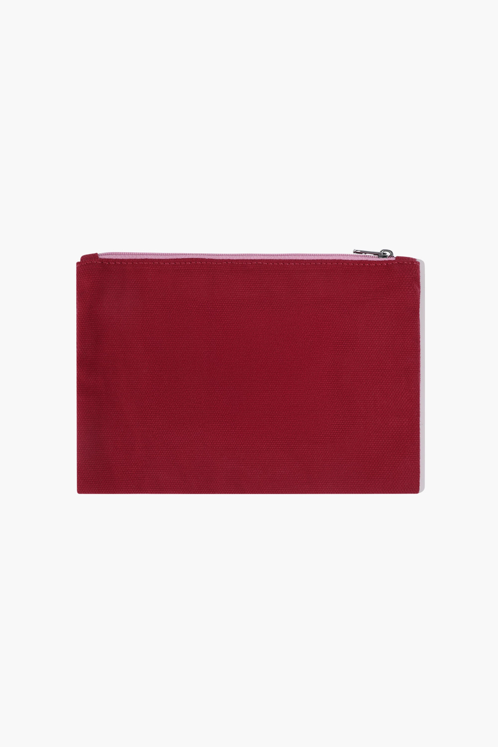 Classic Logo Color Cotton Pouch Red