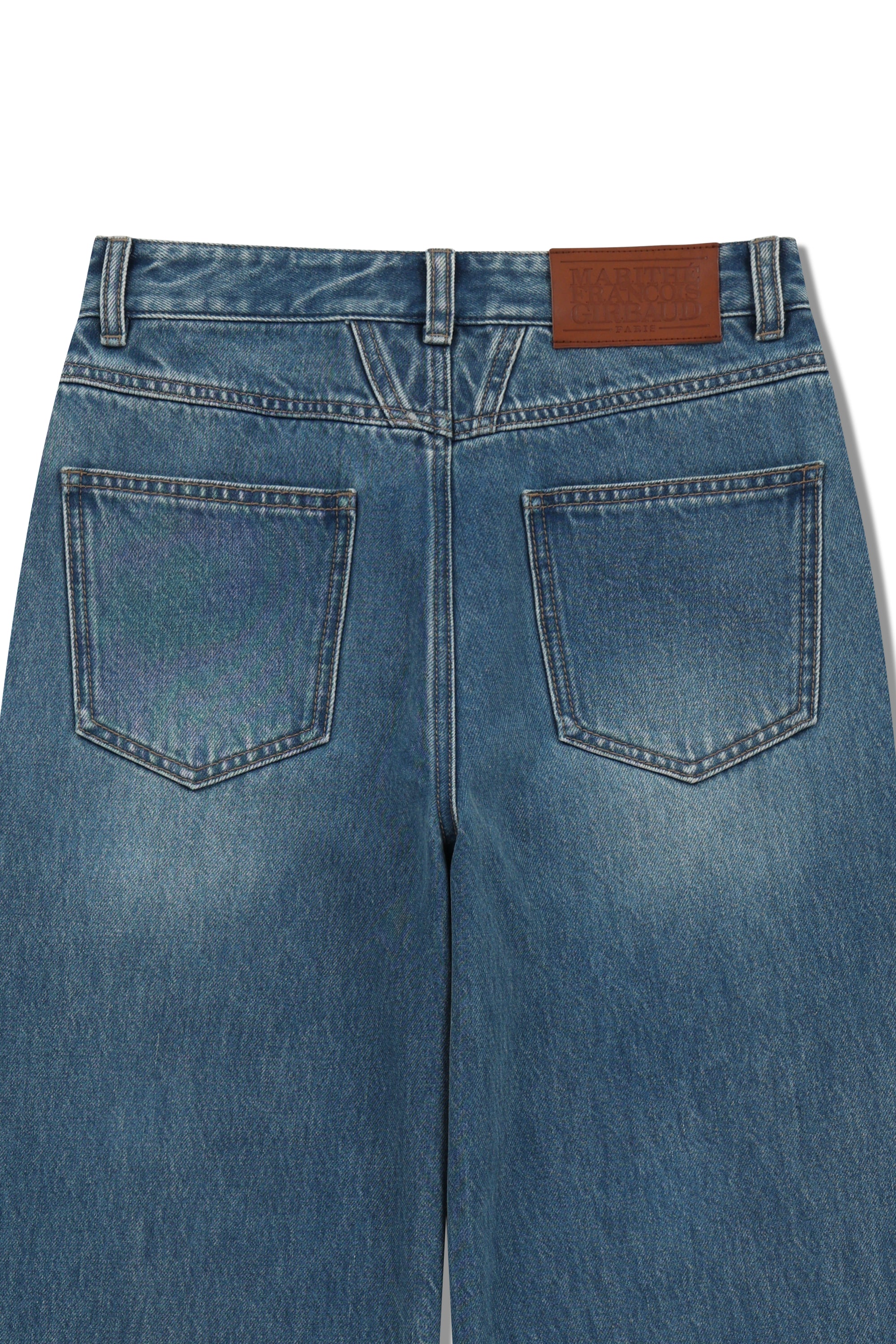 W Wide Denim Pants Blue