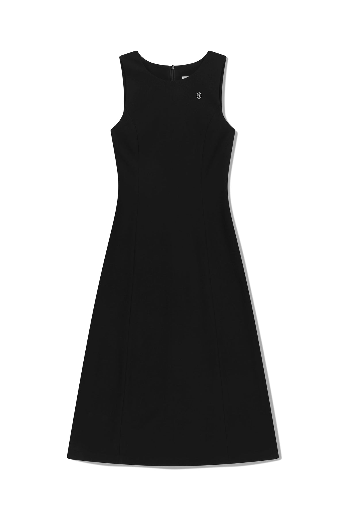 W Sleeveless Long Dress Black