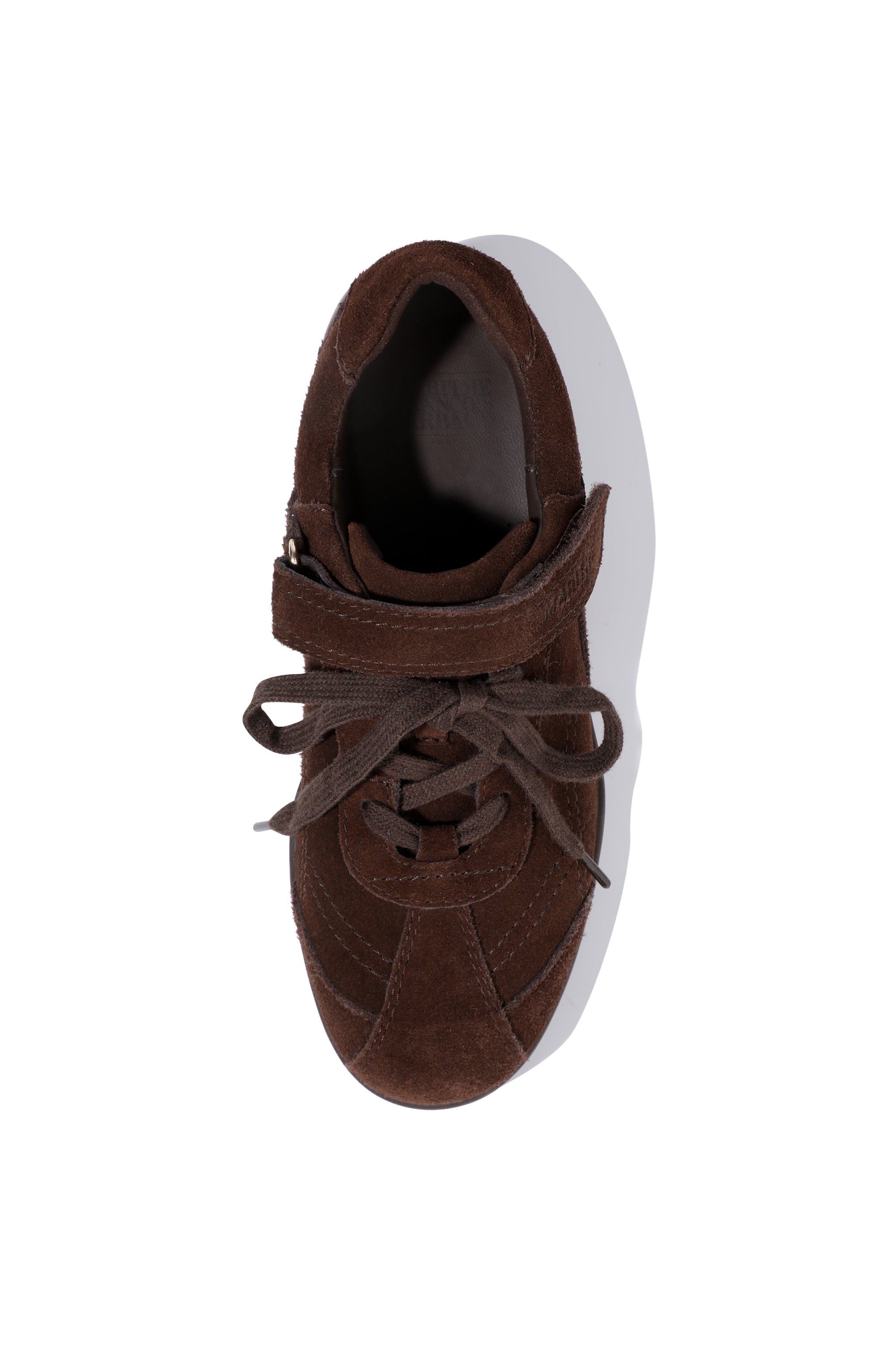 W Lace Up Suede Sneakers Brown