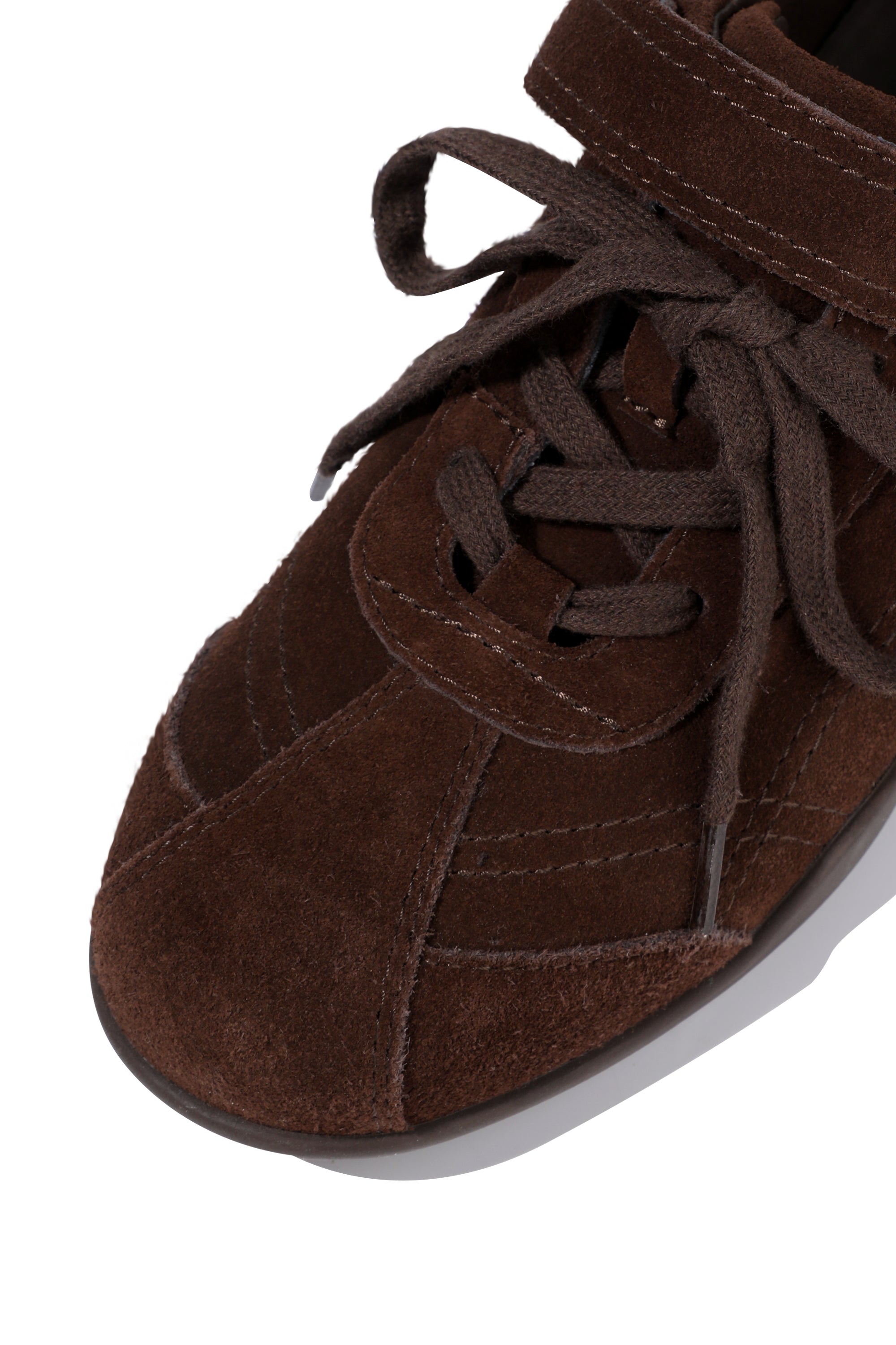 W Lace Up Suede Sneakers Brown