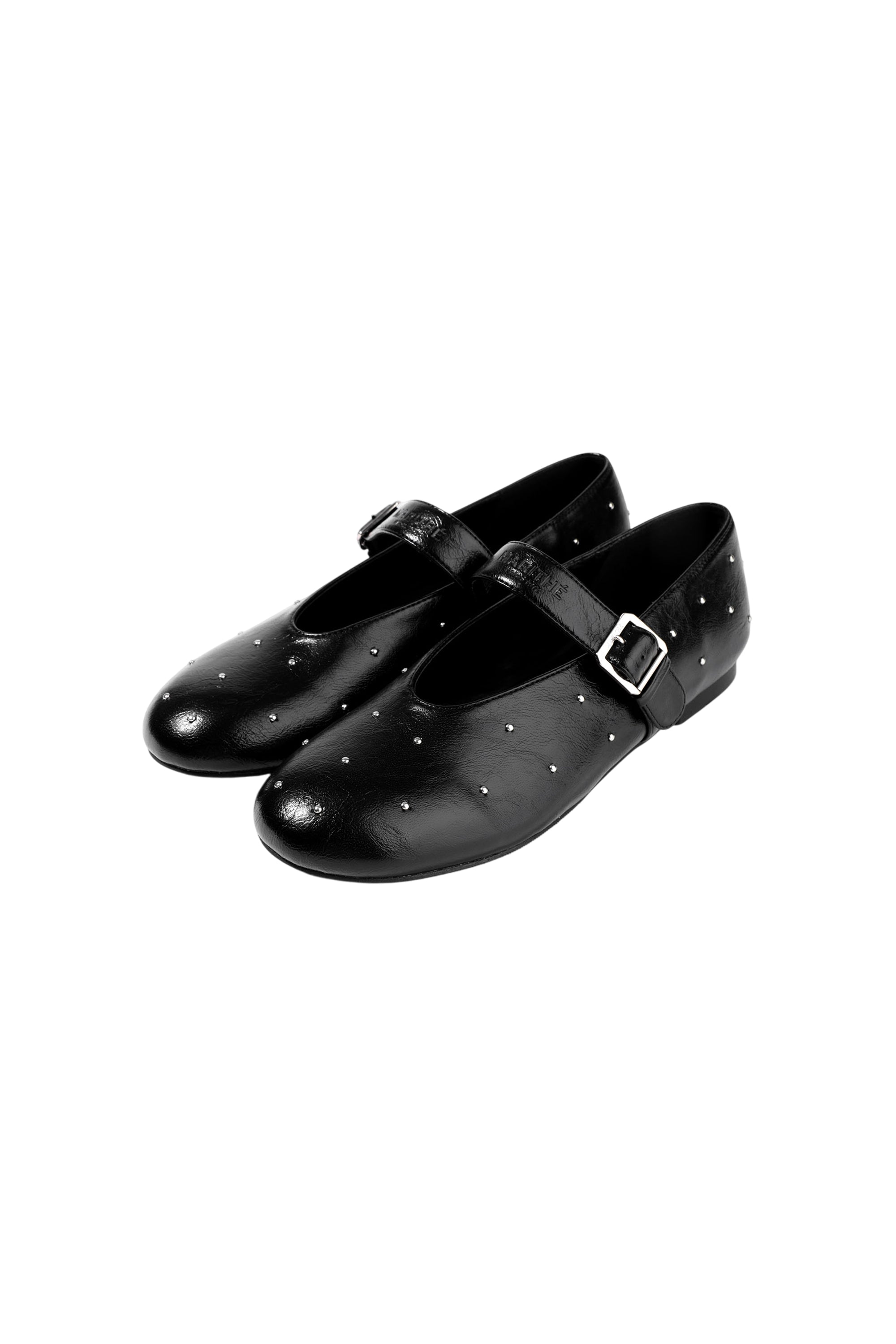 W Mini Ball Stud Maryjane Black