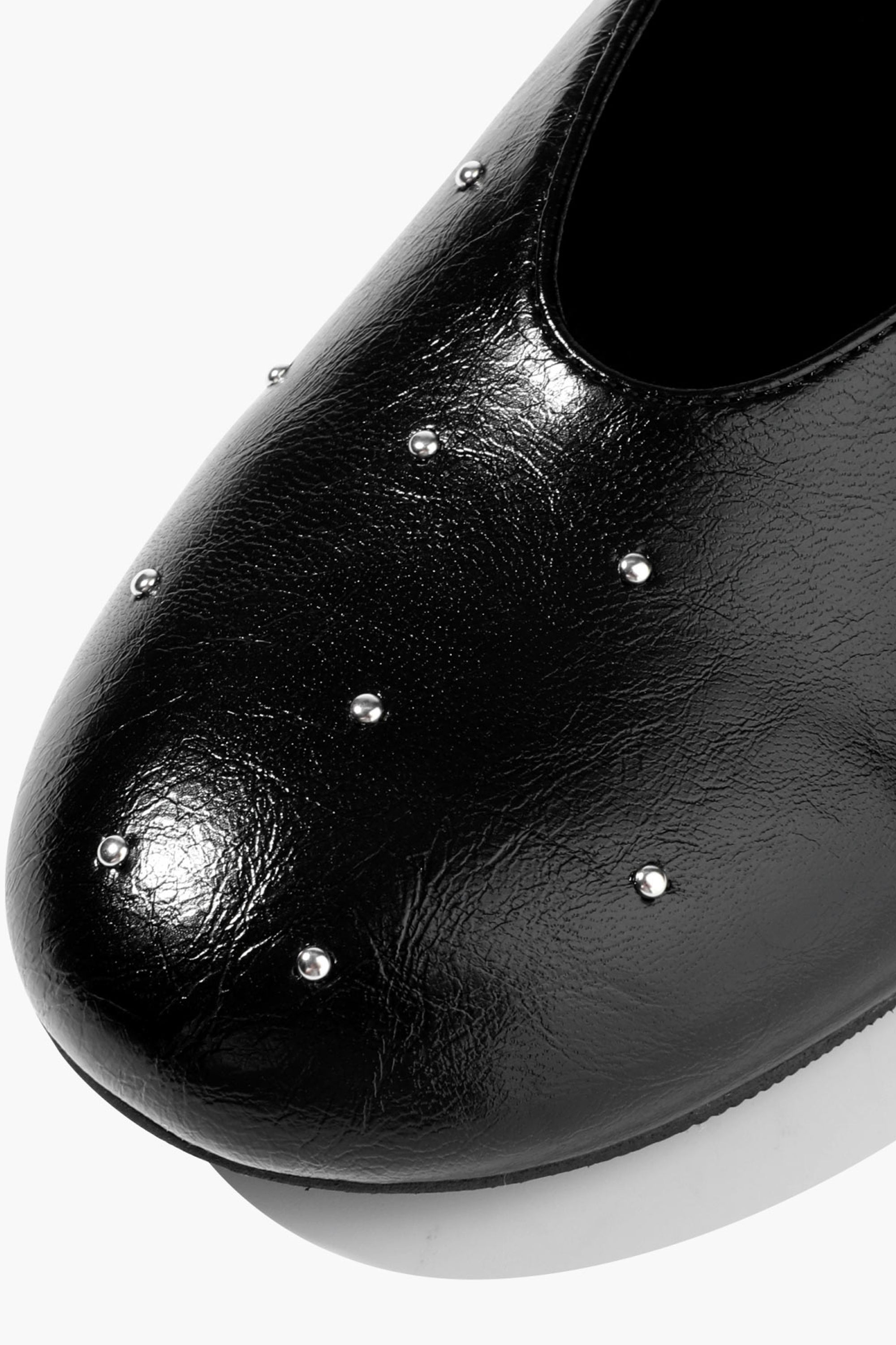 W Mini Ball Stud Maryjane Black